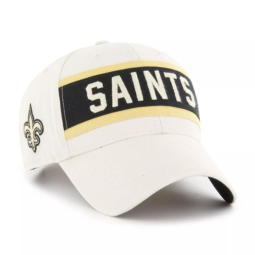 Men's '47 Cream New Orleans Saints Crossroad MVP Adjustable Hat, Beige Product Image