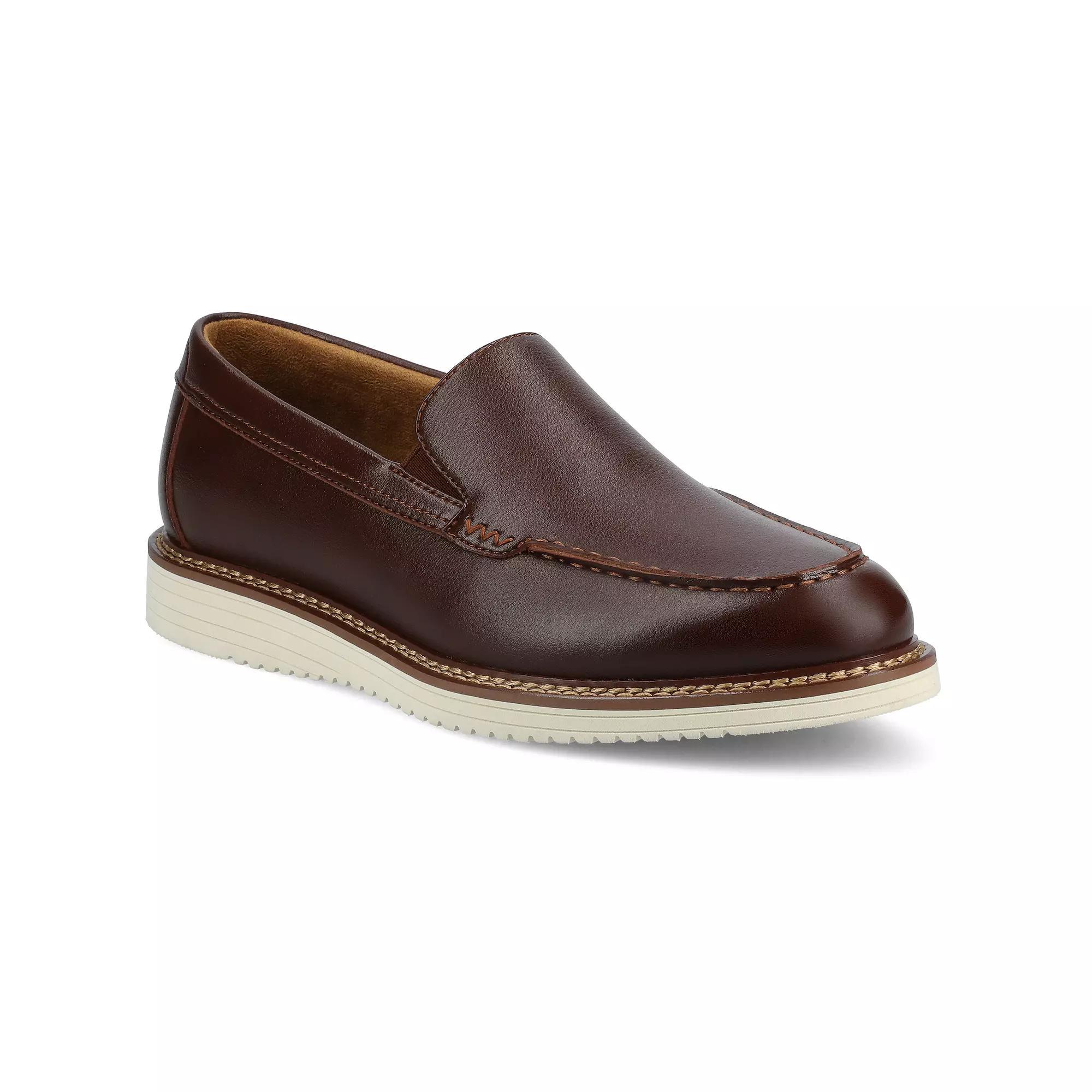 VANCE Oneal Mens Hybrid Casual Flexible Venetian Loafers Brown Product Image