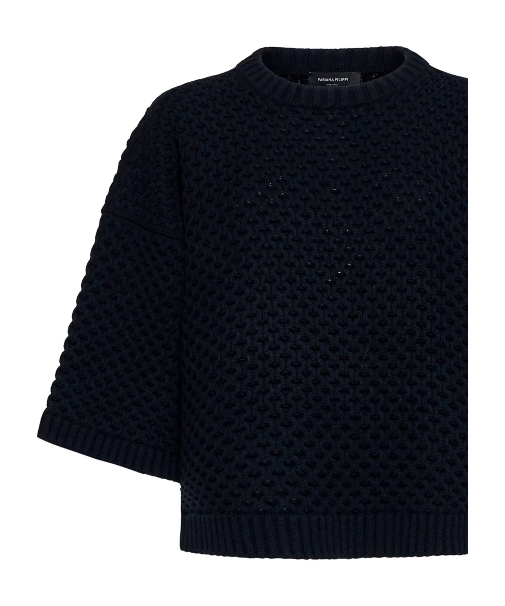 FABIANA FILIPPI Round Neck Sweater In Black Product Image