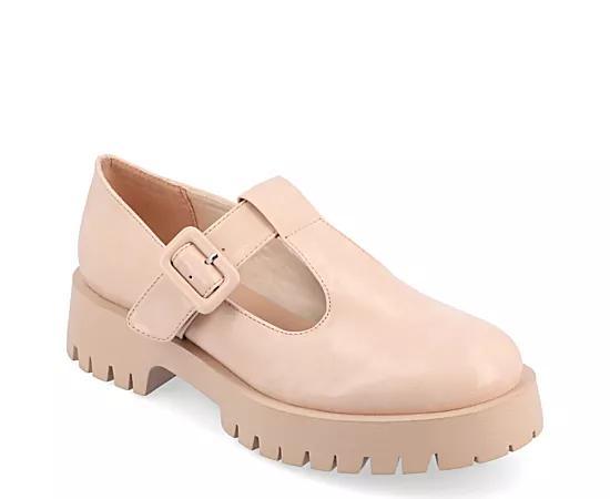 Journee Suvi Tru Comfort Foam Womens Mary Jane Flats Ivory Product Image