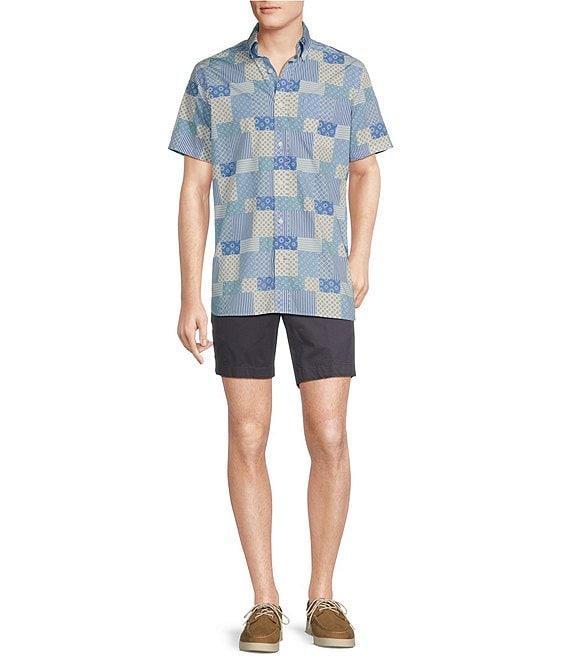 Cremieux Blue Label 25th Anniversary Collection Patchwork Short Sleeve Woven Shirt Product Image