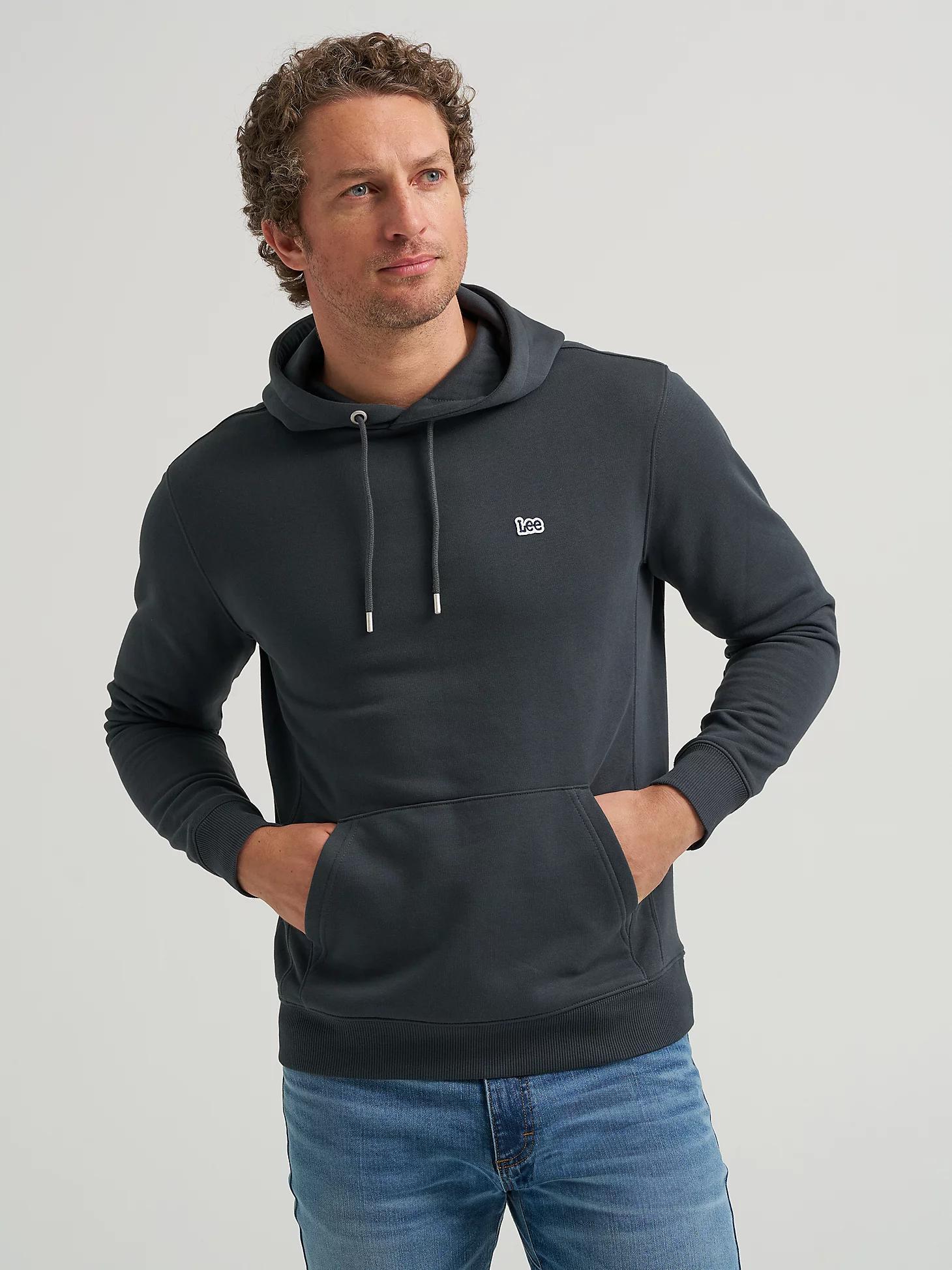 Men's Logo Patch Solid Hoodie | Men's Tops & Tees | Lee® Product Image