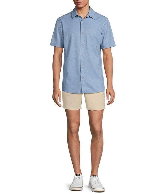 Rowm Performance Rec + Relax Short Sleeve Solid Textured Shirt Product Image