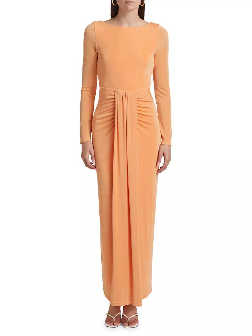 Dakota Velour Maxi Dress Product Image