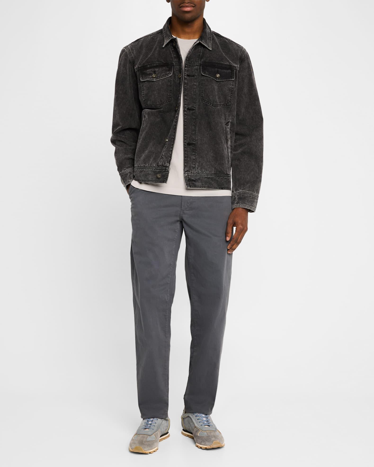 Men's Denim Trucker Jacket Product Image