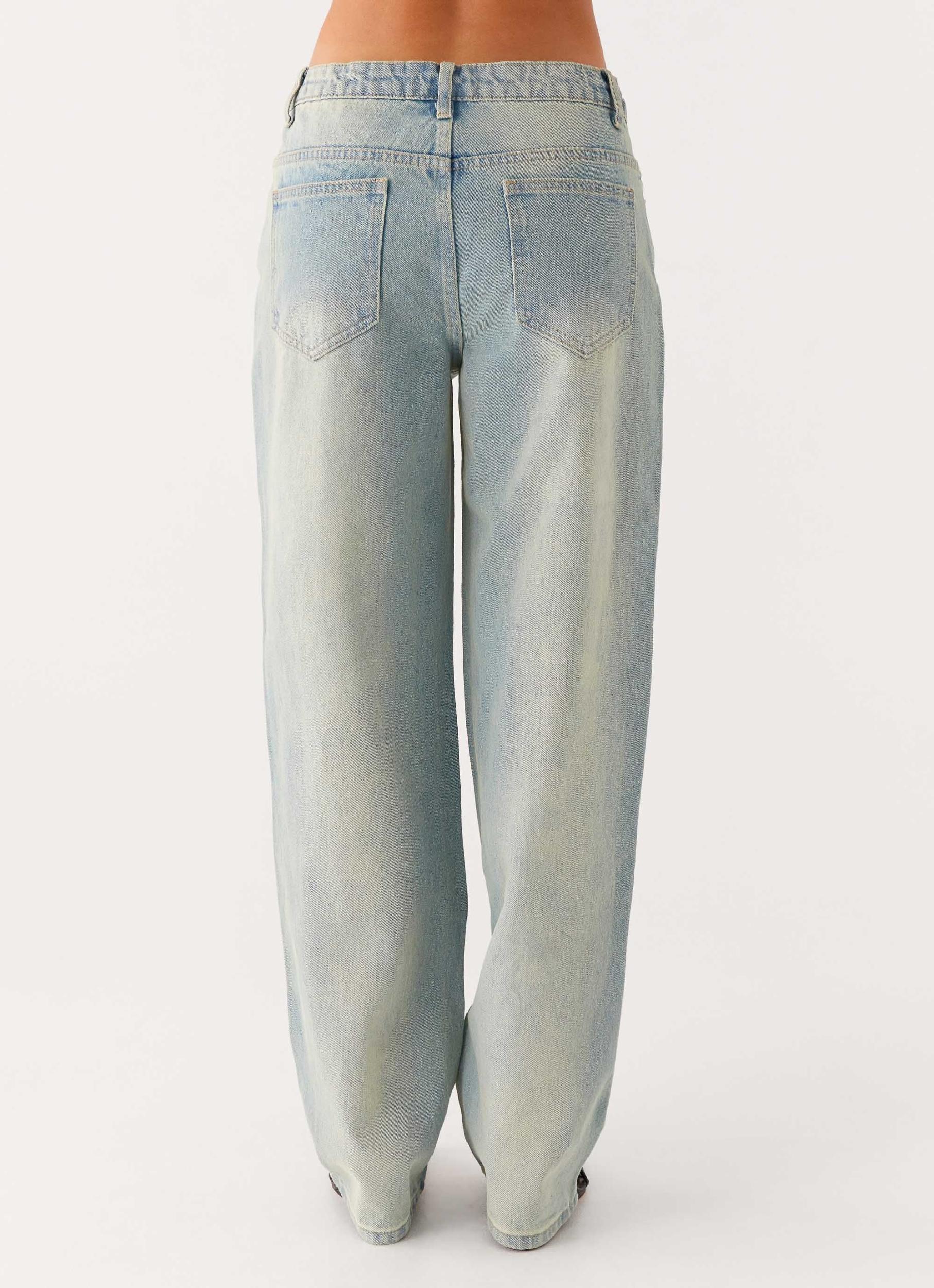 Poppy Low Rise Jeans - Vintage Denim Product Image