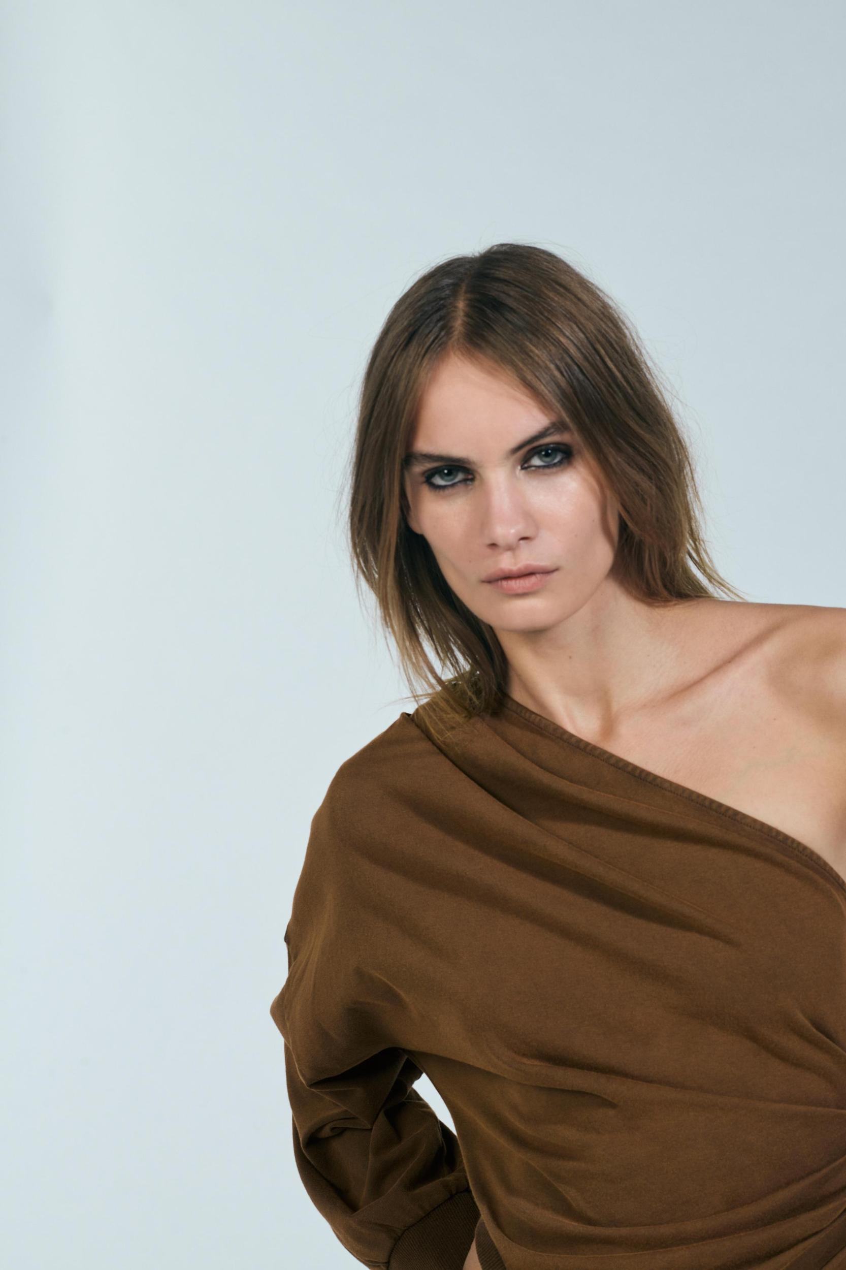 WASHED EFFECT ASYMMETRIC TOP Product Image
