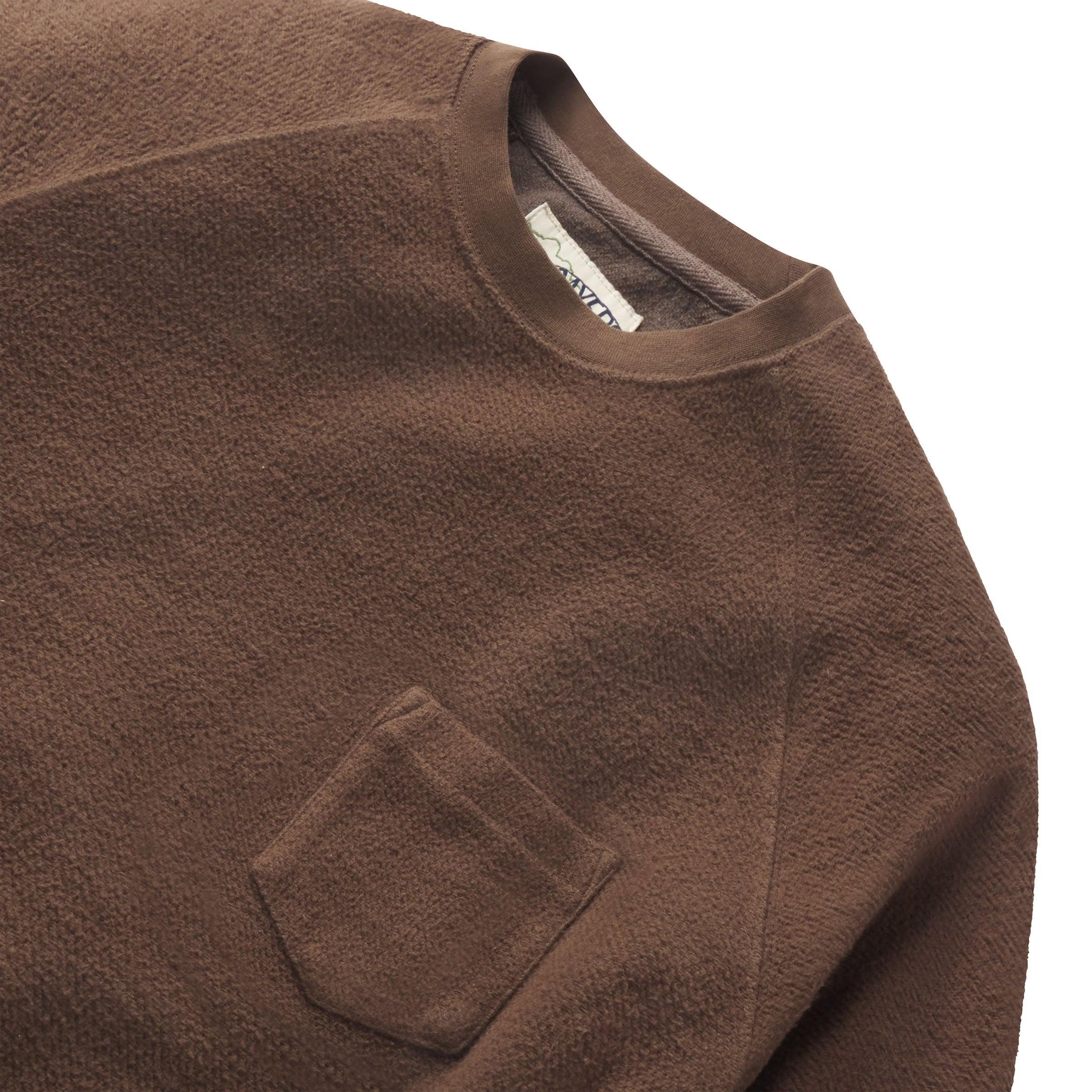 Dunlop Reverse Fleece Crew Neck - Dark Earth Product Image