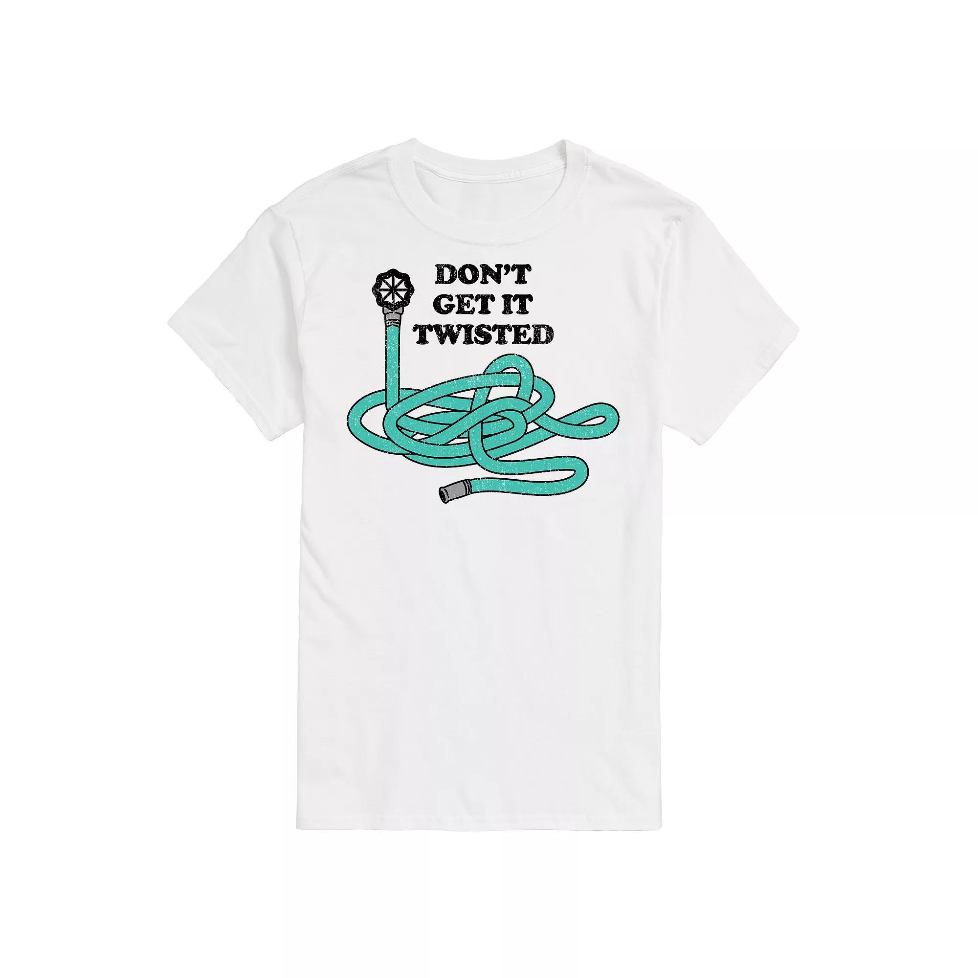Men's Dont Get It Twisted Graphic Tee, Size: XXL, White Product Image
