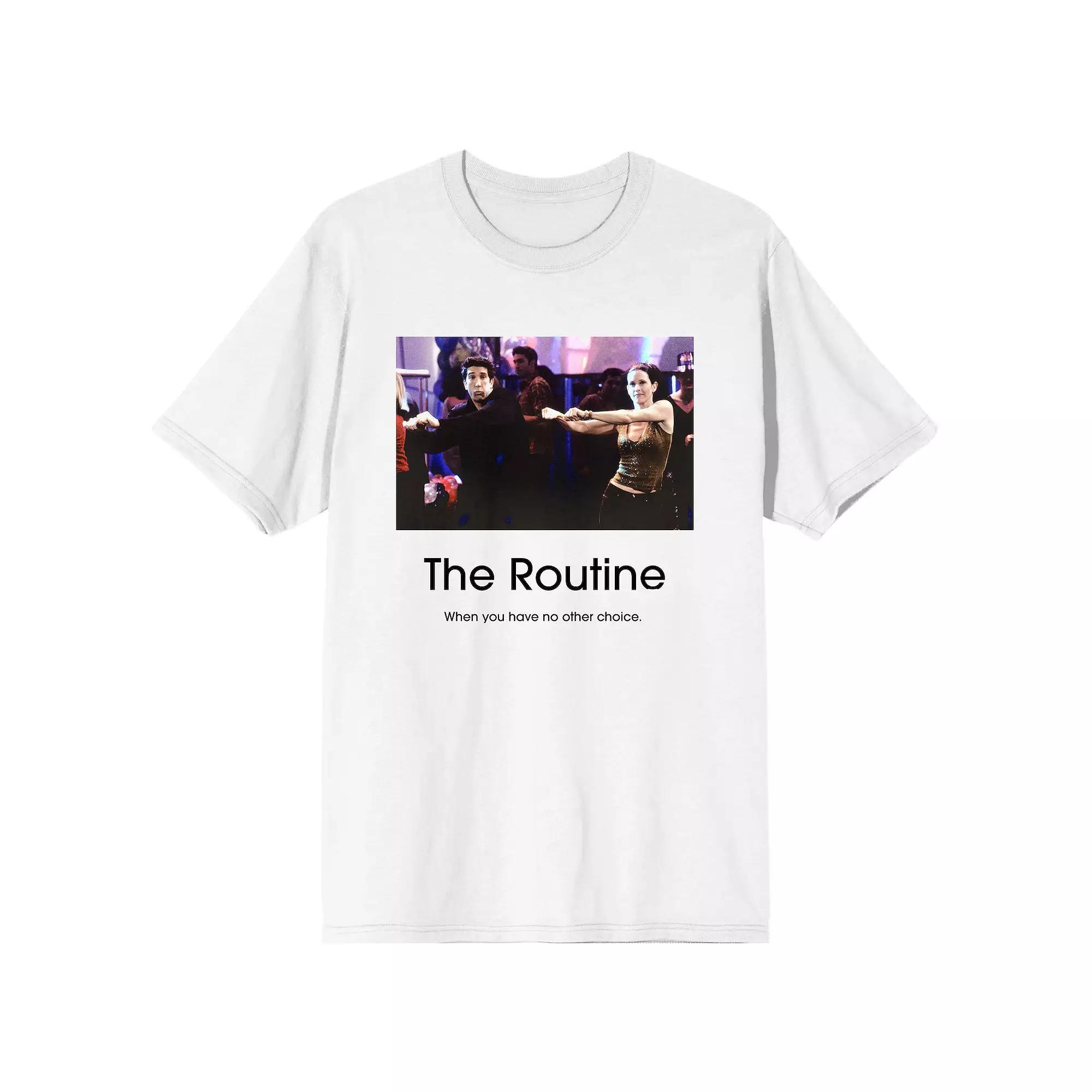 Men's Friends The Routine Tee, Boy's, Size: Medium, White Product Image
