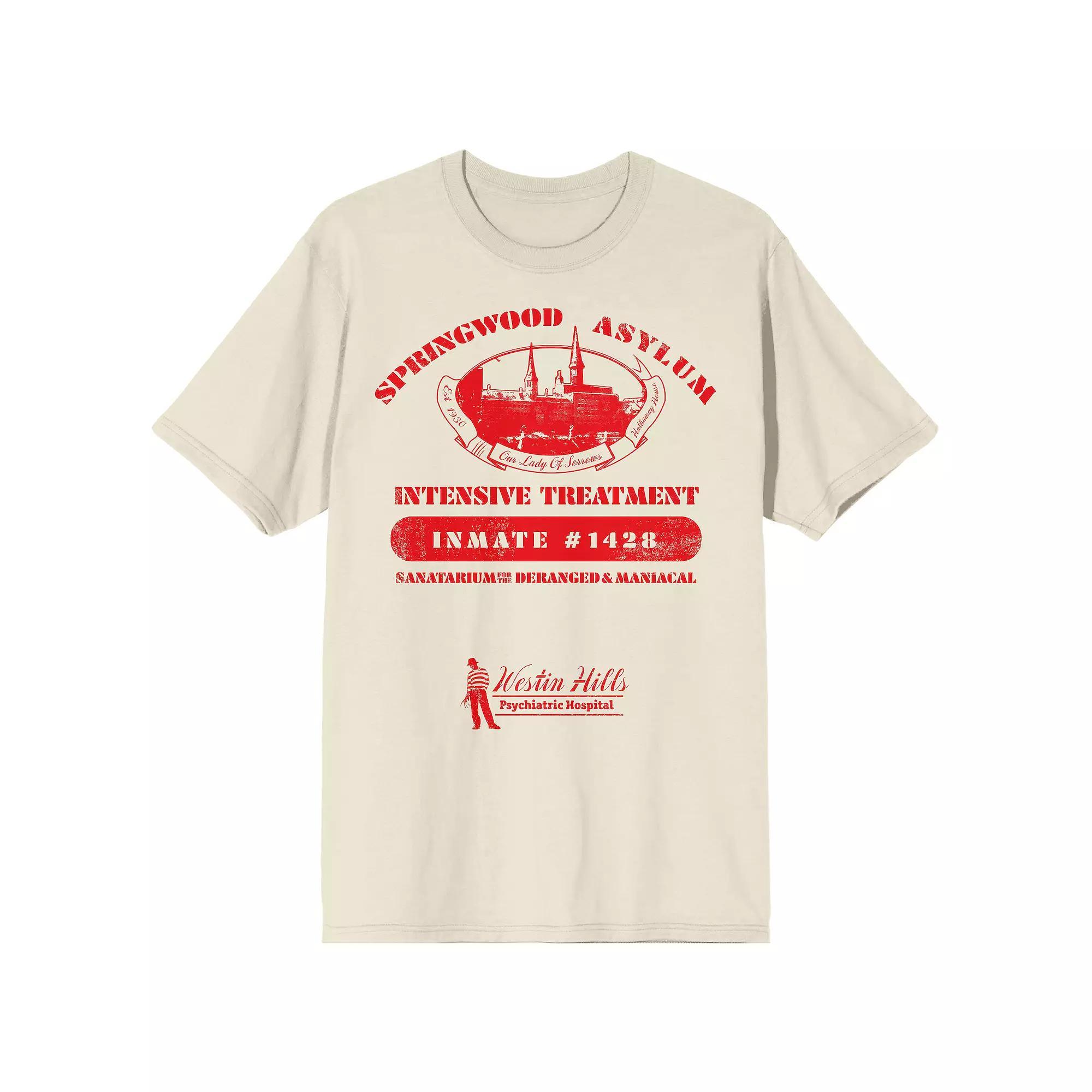 Men's Nightmare On Elm Street Asylum Tee, Size: Medium, Green Product Image