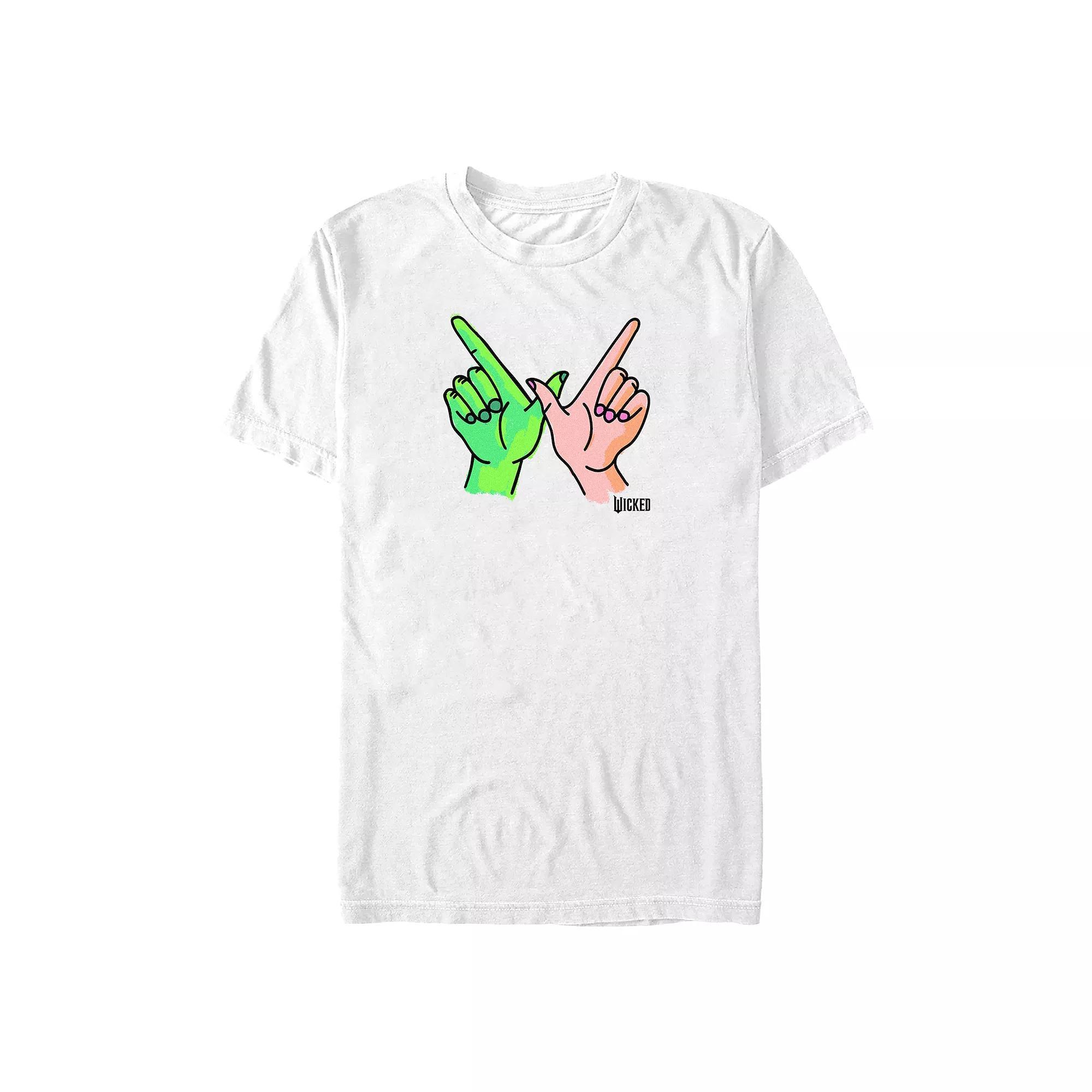 Big & Tall Wicked W Hands Sign Graphic Tee, Men's, Size: XL Tall, White Product Image