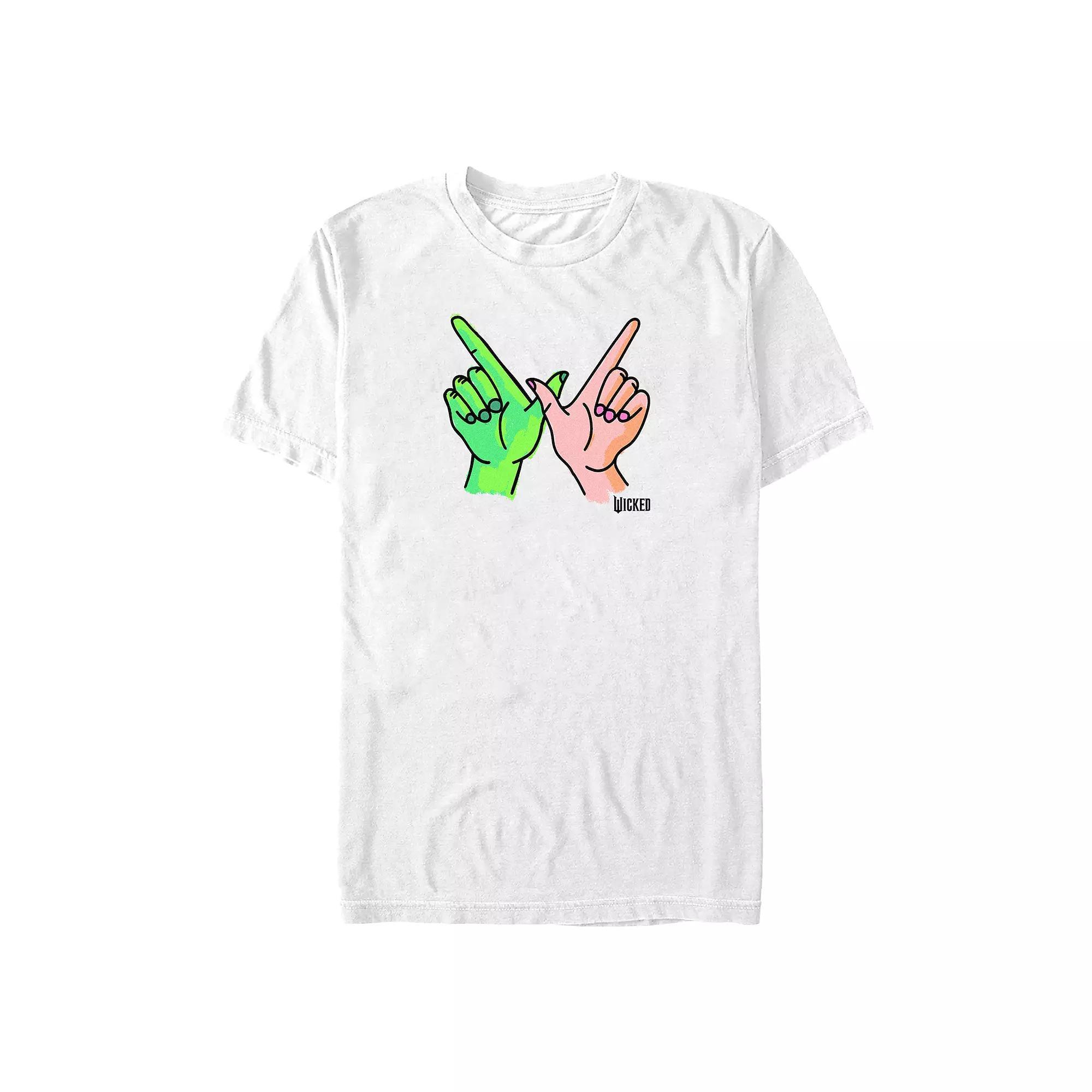 Big & Tall Wicked W Hands Sign Graphic Tee, Men's, Size: XL Tall, White Product Image