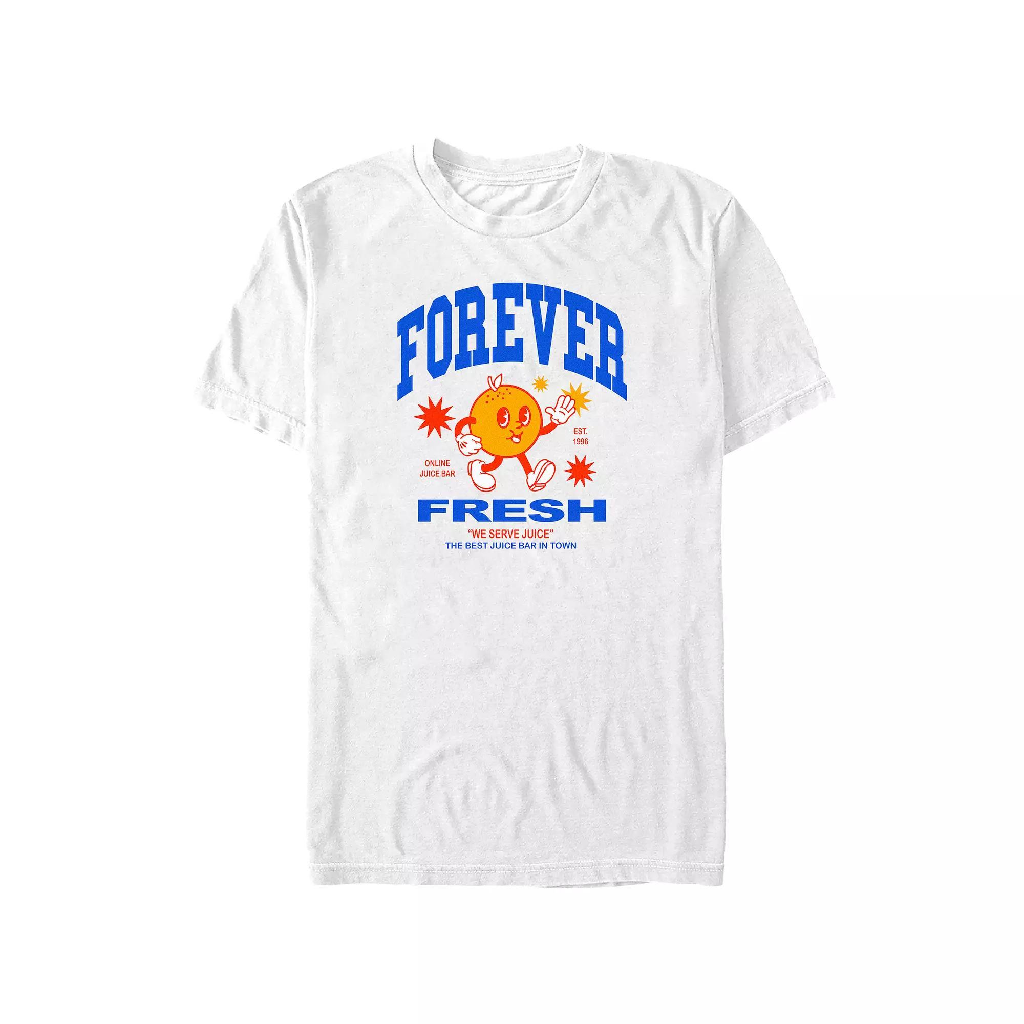 Big & Tall Forever Fresh Juice Bar Graphic Tee, Men's, Size: 5XB, White Product Image