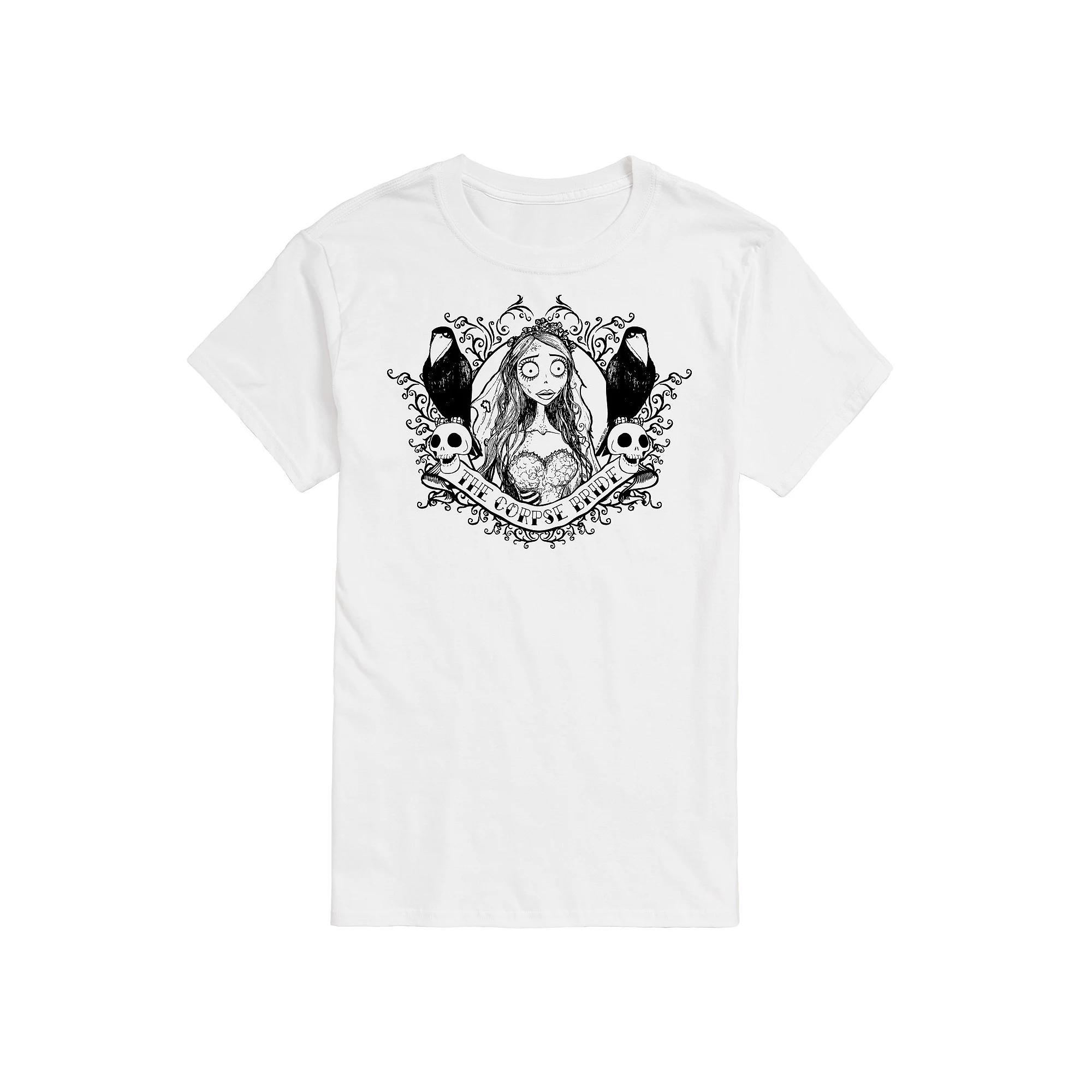 Mens Corpse Bride Crows Graphic Tee Product Image