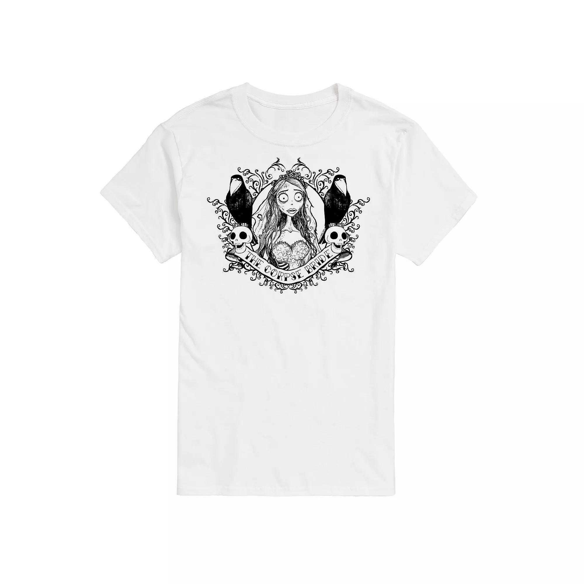 Mens Corpse Bride Crows Graphic Tee Product Image