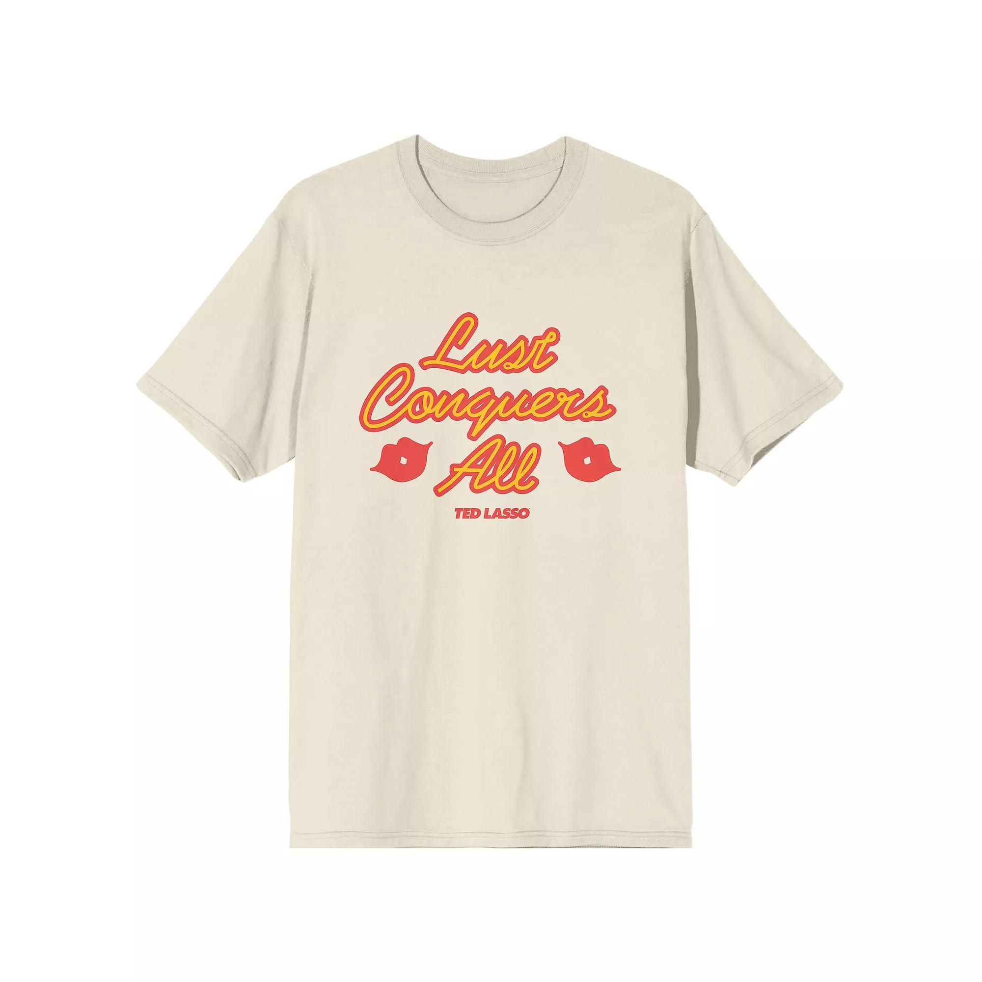 Men's Ted Lasso Lust Conquers All Tee, Size: XXL, Beige Product Image