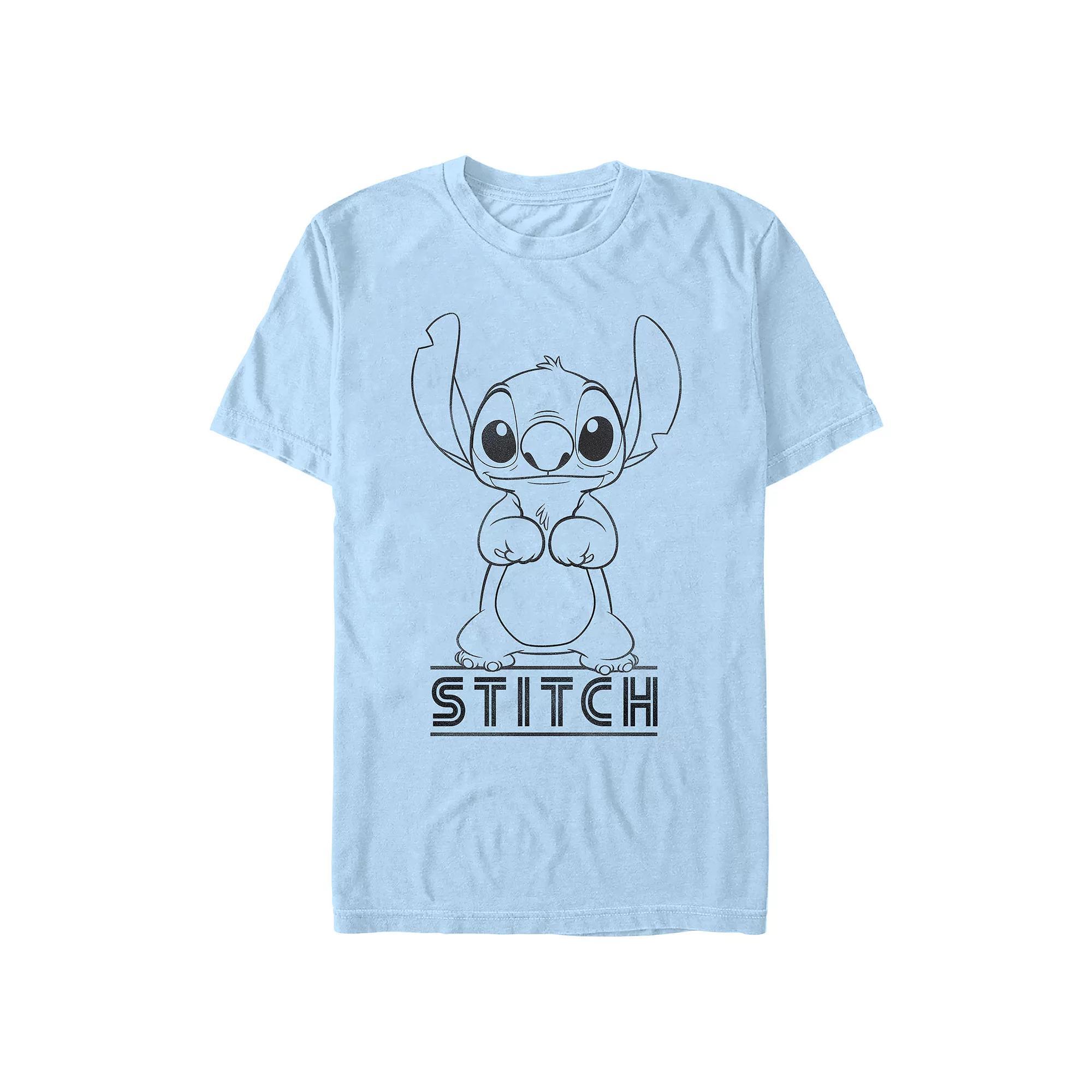 Disneys Lilo & Stitch Cute Stand Stitch Mens Graphic Tee Product Image