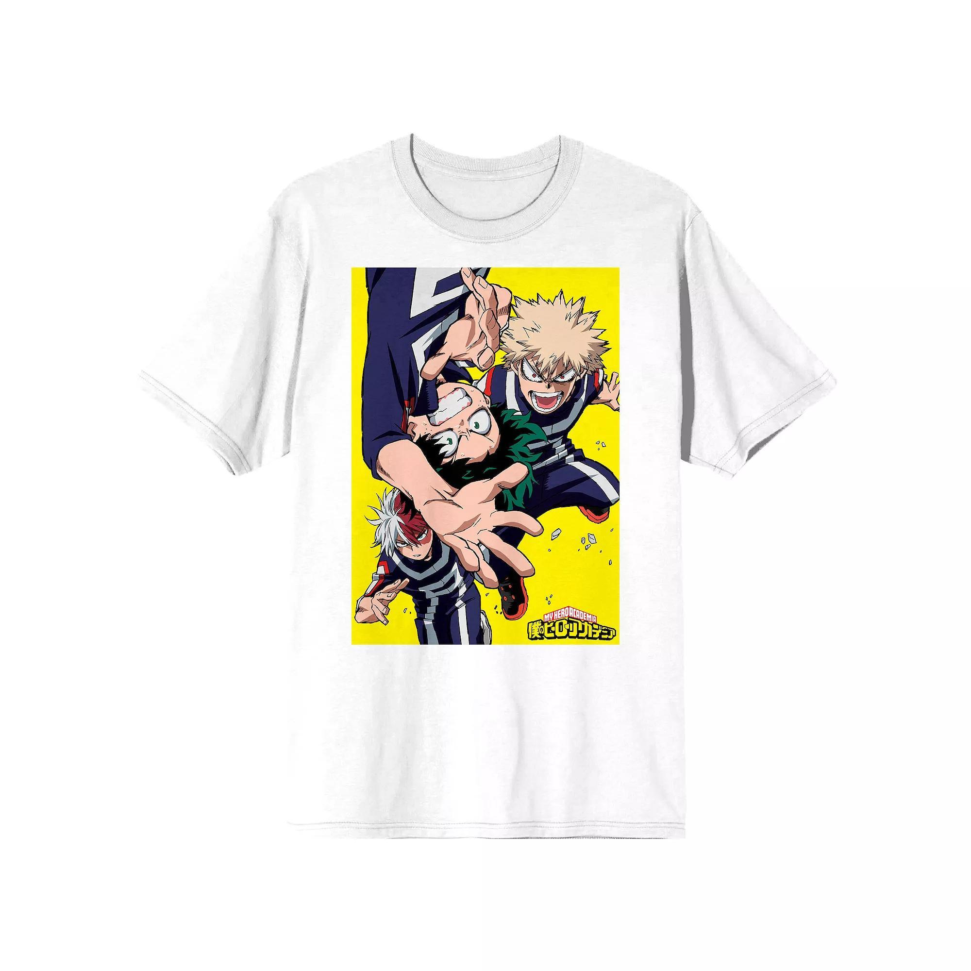 Men's My Hero Academia Character Tee, Size: Large, White Product Image