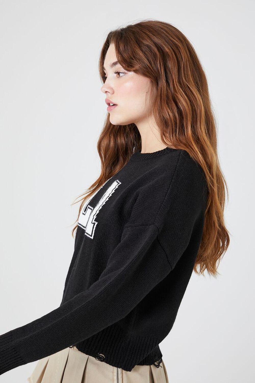 Distressed LA Graphic Sweater | Forever 21 Product Image