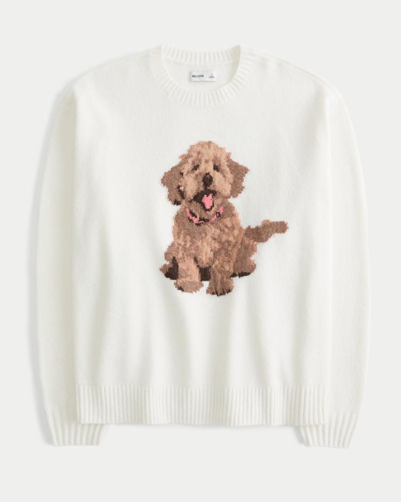 Off-the-Shoulder Bow Applique Sweater Product Image