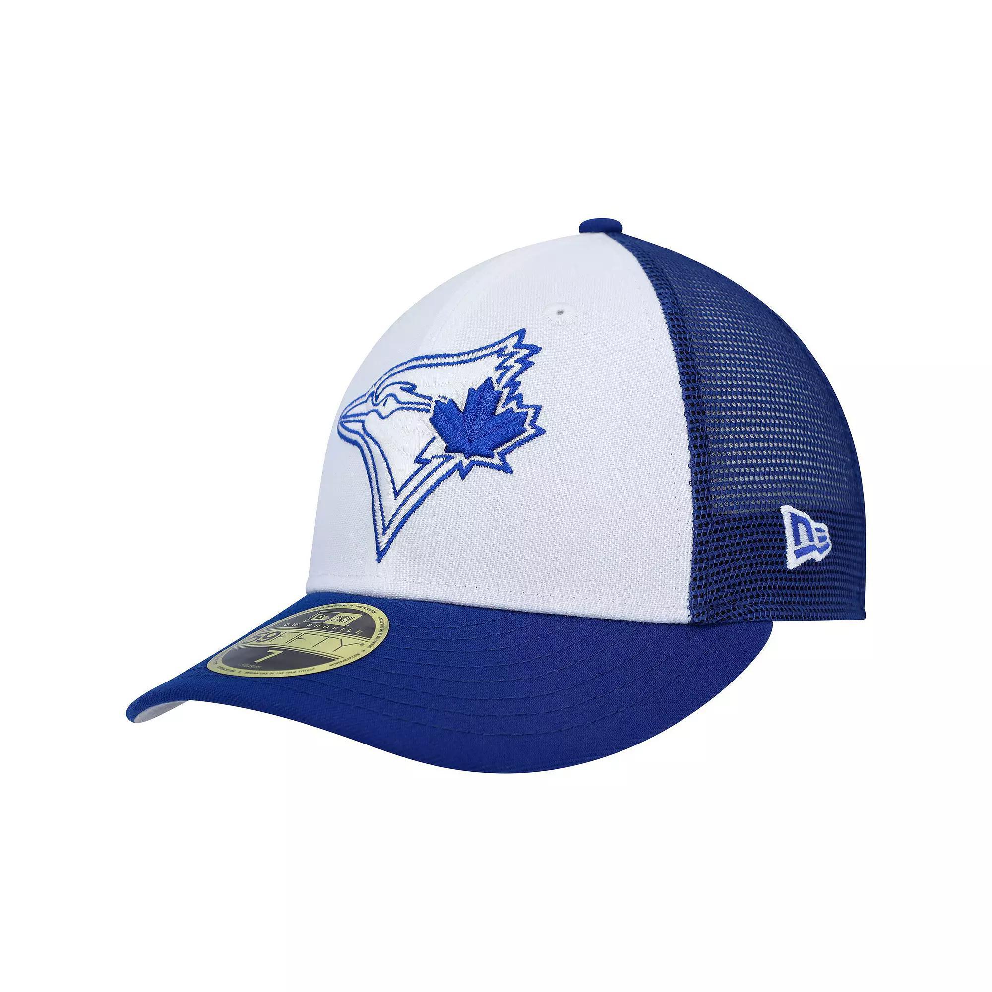 Men's New Era White/Royal Toronto Blue Jays 2023 On-Field Batting Practice Low Profile 59FIFTY Fitted Hat, Size: 7 3/4, Jay White Product Image