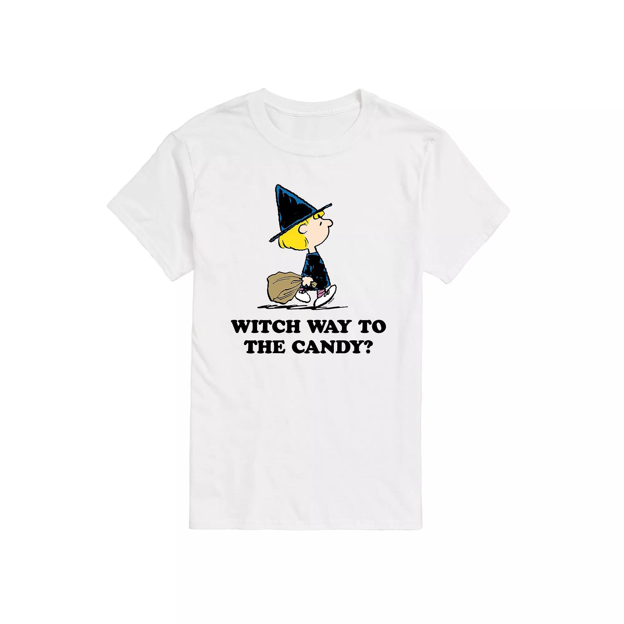 Mens Peanuts Witch Way Candy Tee Product Image