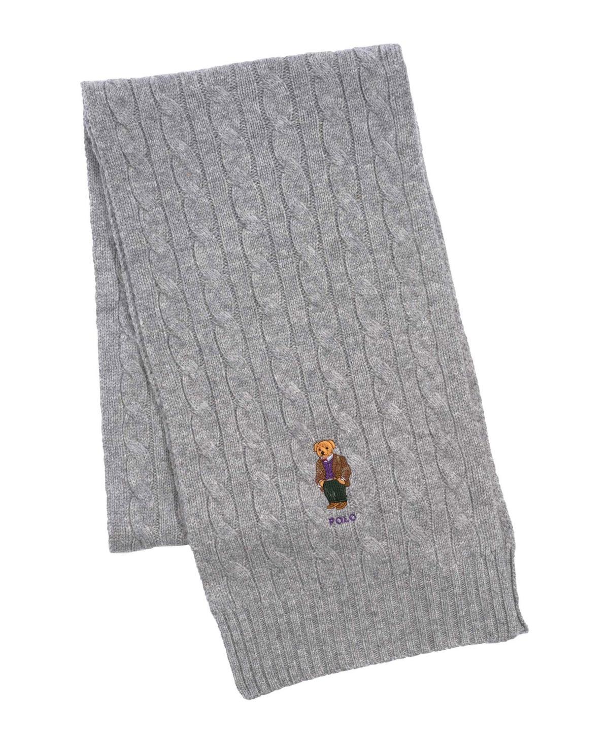 Mens Wool Cable-Knit Scarf Product Image