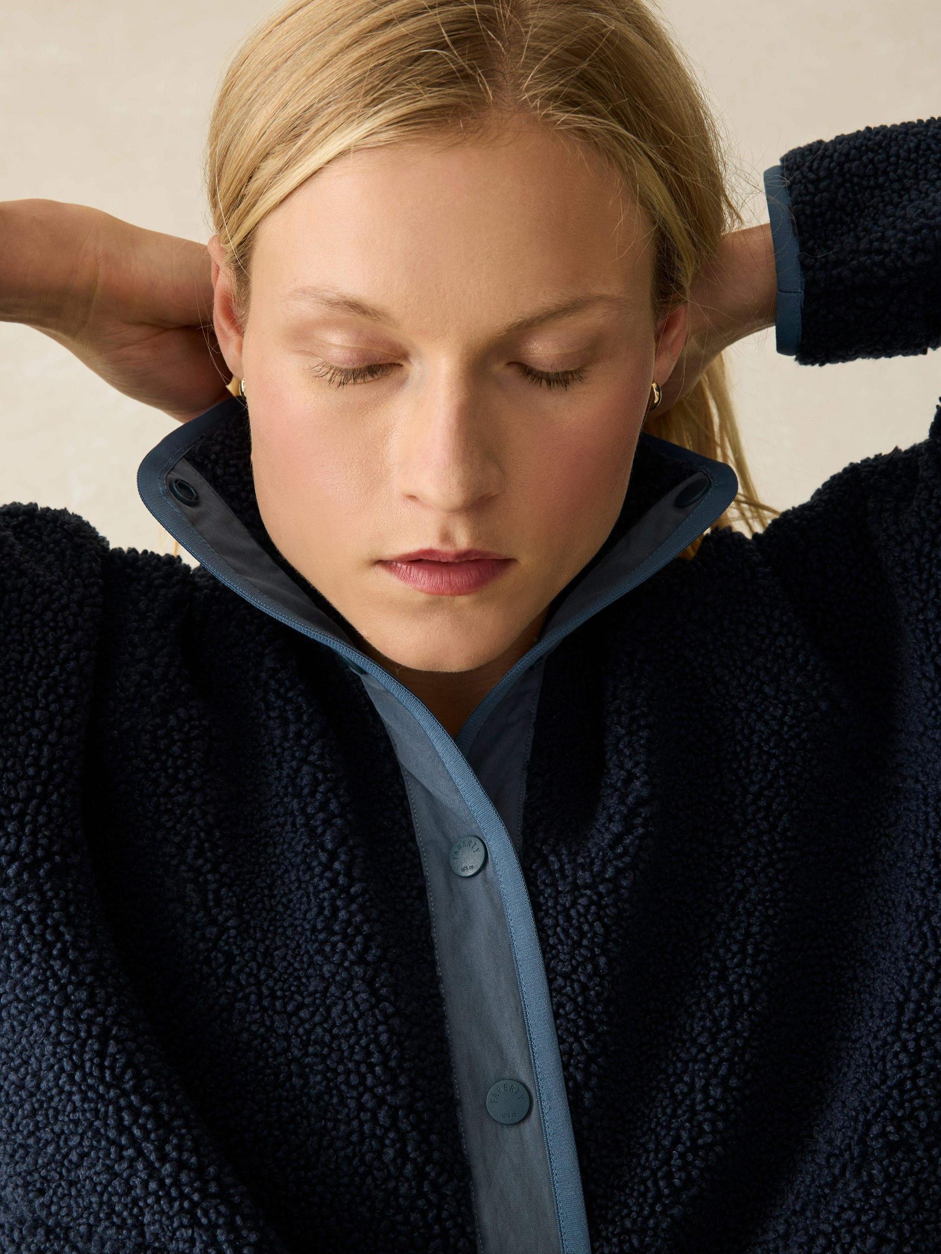 Fireside Fleece Popover - Dark Sapphire Female Product Image
