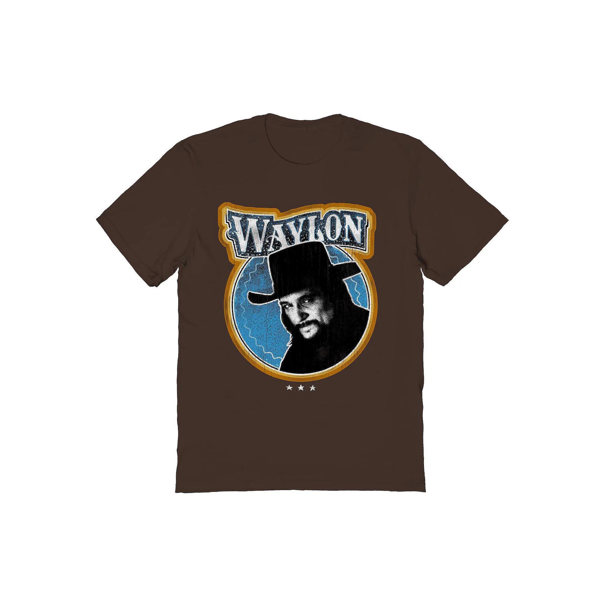 Men's Waylon Jennings Fugitive Graphic Tee, Size: Small, Dark Brown Product Image