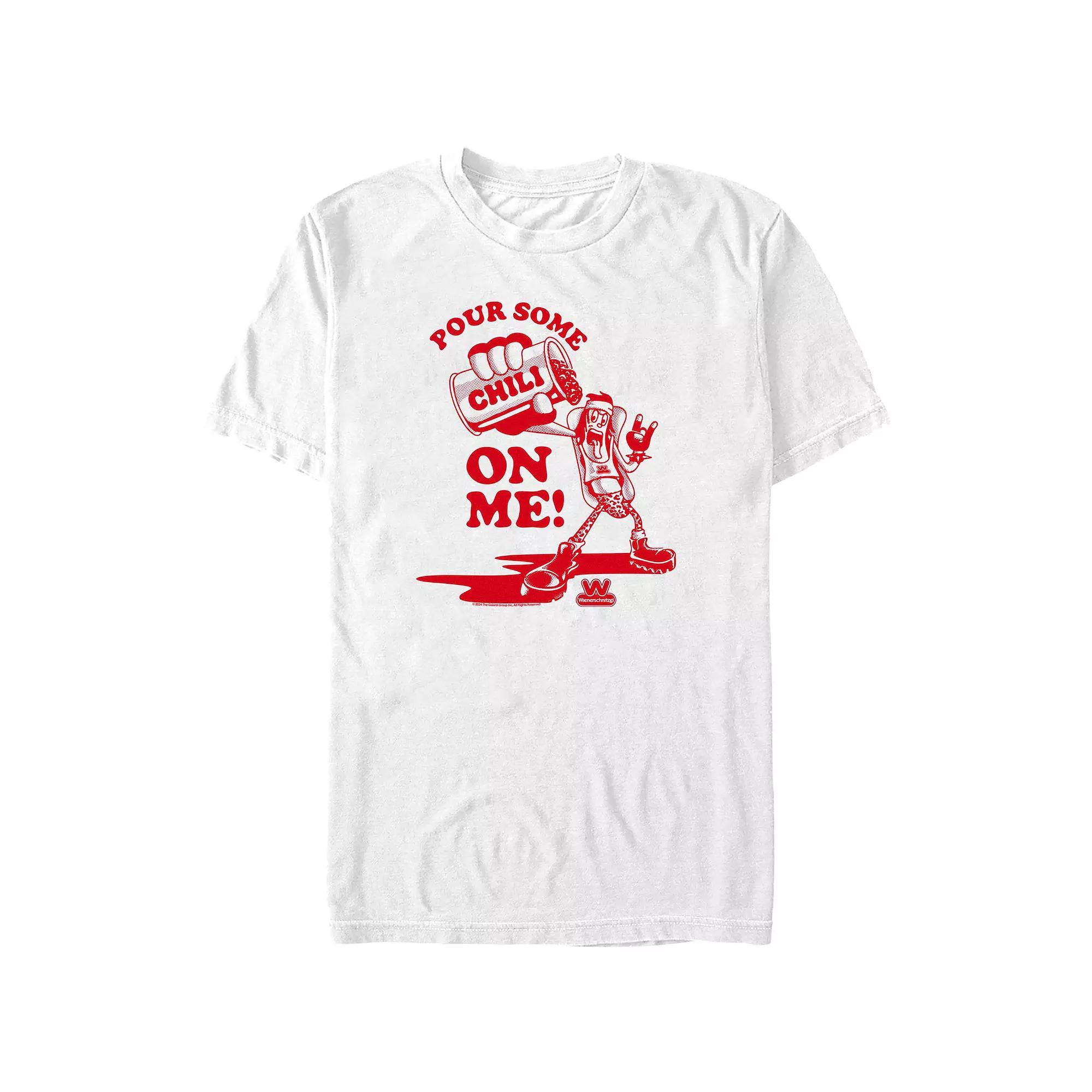 Big & Tall Wienerschnitzel Pour Some Chili On Me Graphic Tee, Men's, Size: 4XL Tall, White Product Image