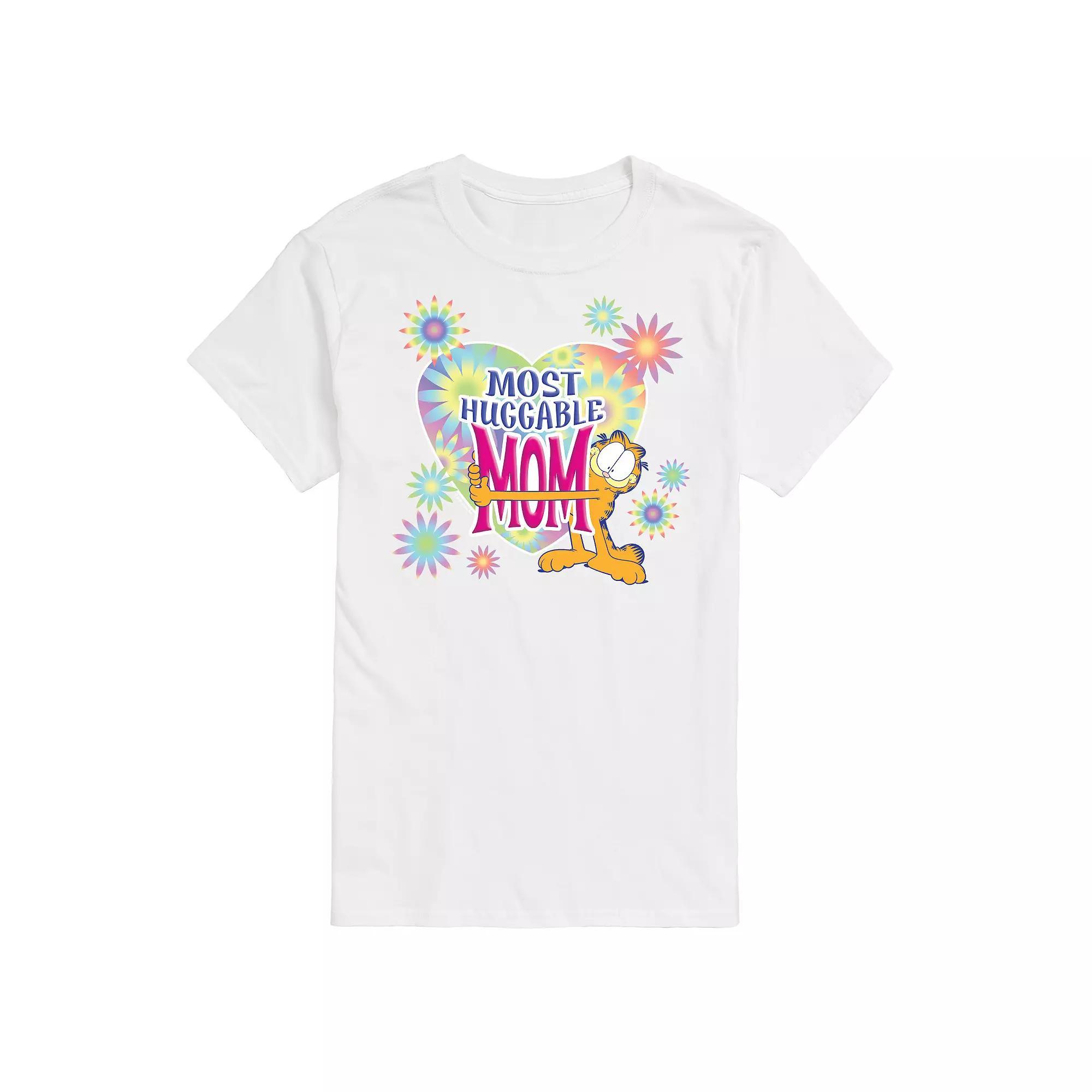 Big & Tall Garfield Most Huggable Mom Graphic Tee, Mens Blue Product Image
