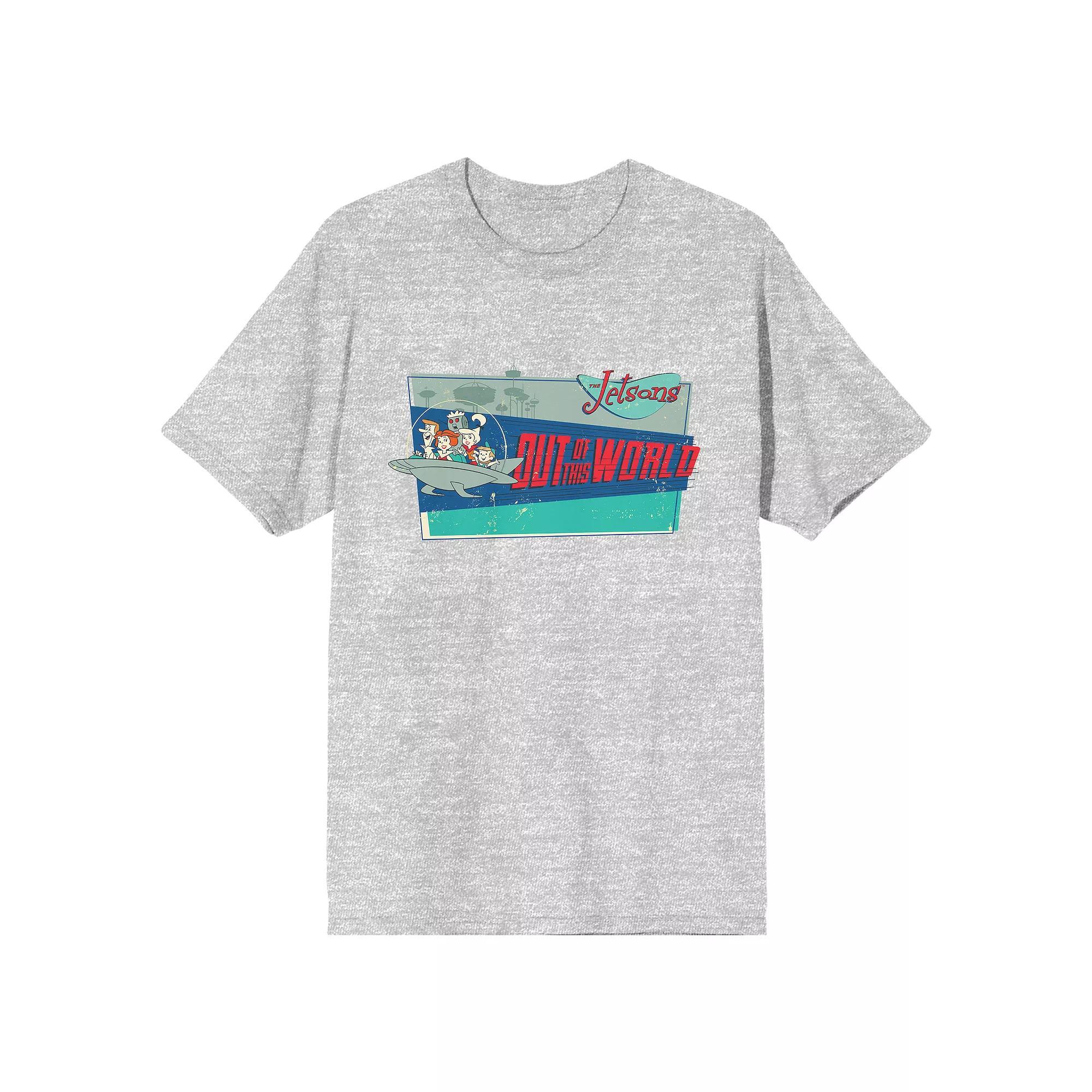 Men's Jetsons Out of This World Tee, Size: Large, Gray Product Image