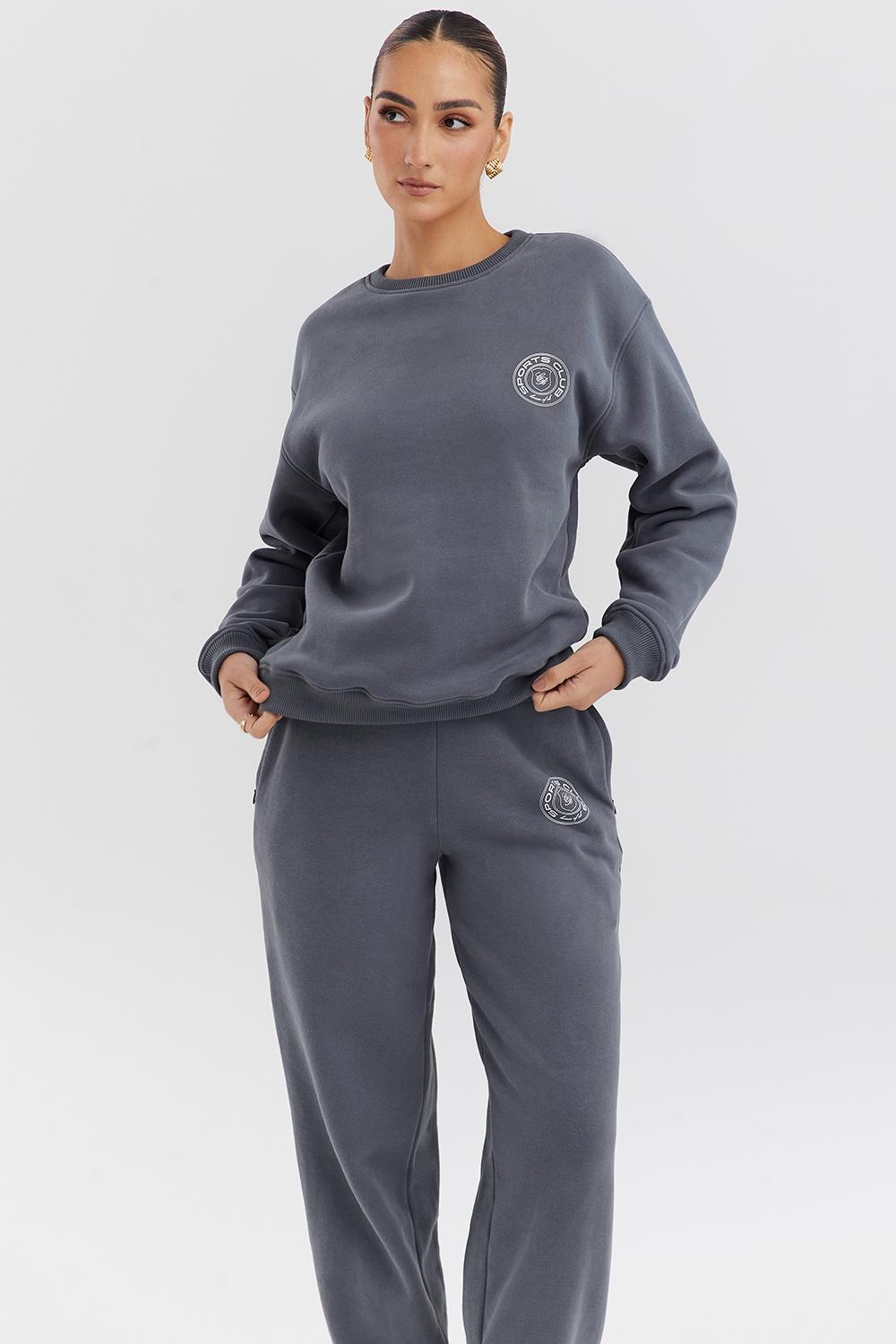 Haze Slate Crew Neck Sweatshirt Product Image
