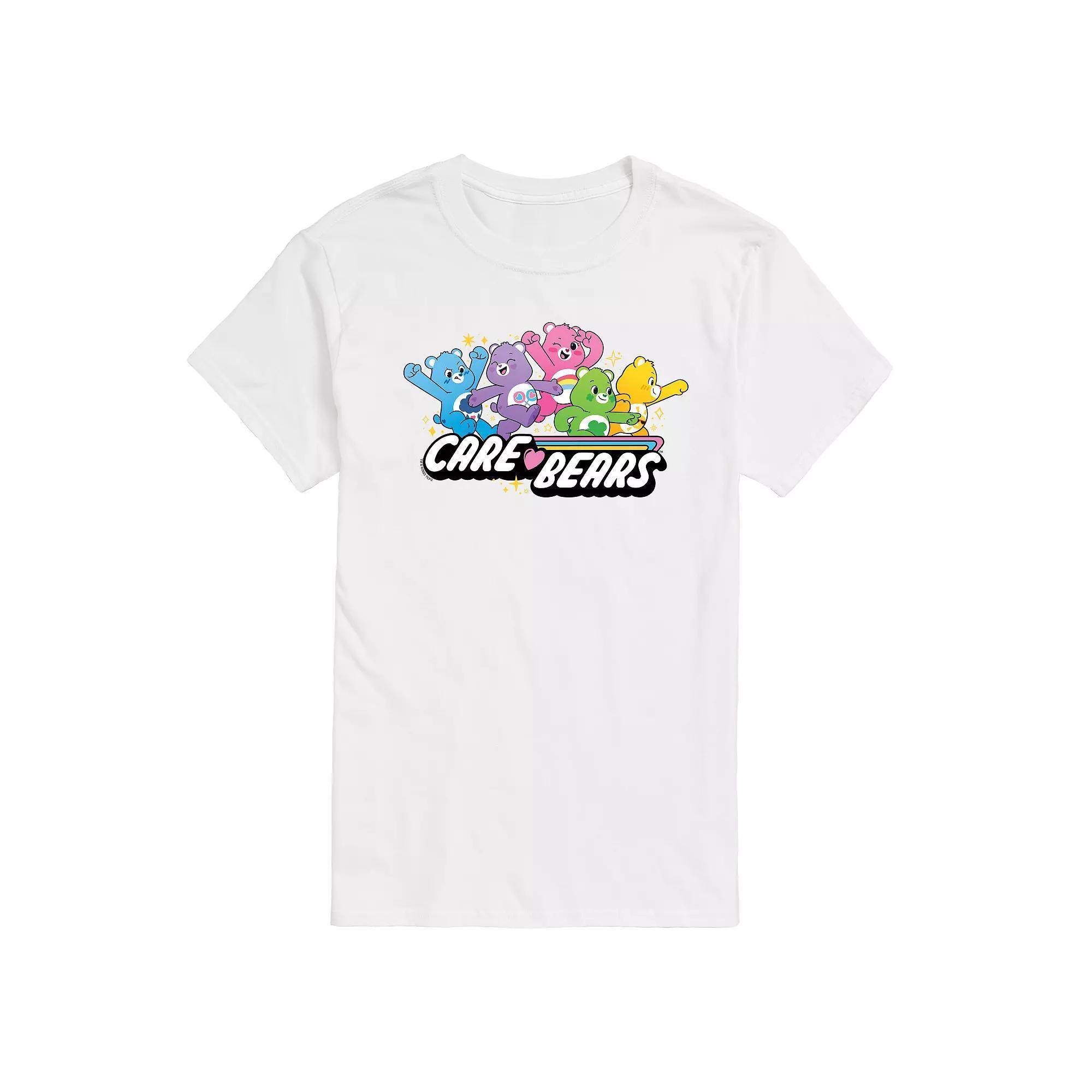 Mens Care Bears Logo Group Graphic Tee Ivory Product Image