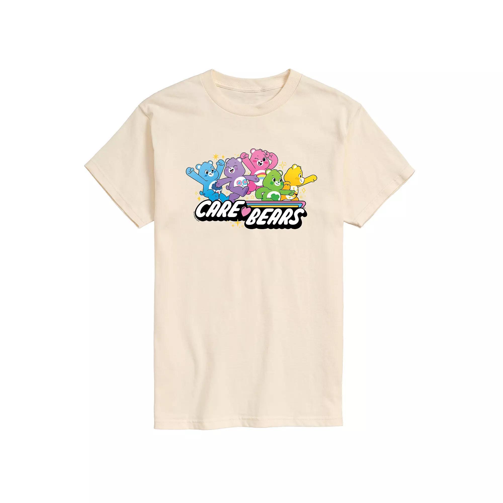 Mens Care Bears Logo Group Graphic Tee Ivory Product Image