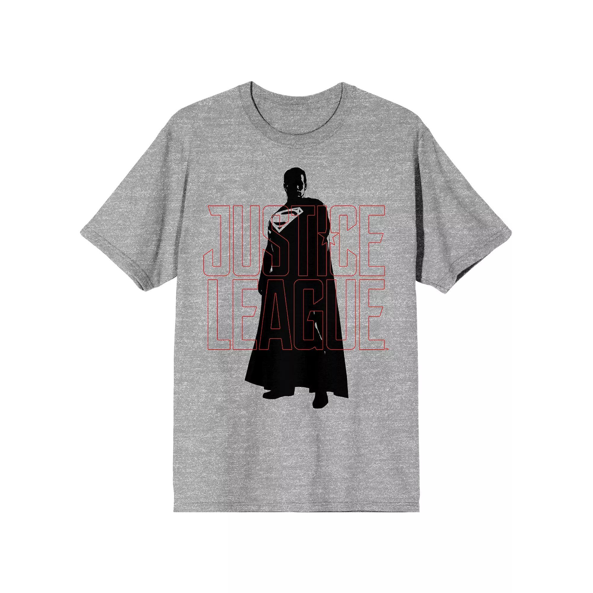 Men's Justice League Film Superman Tee, Size: Large, Grey Product Image