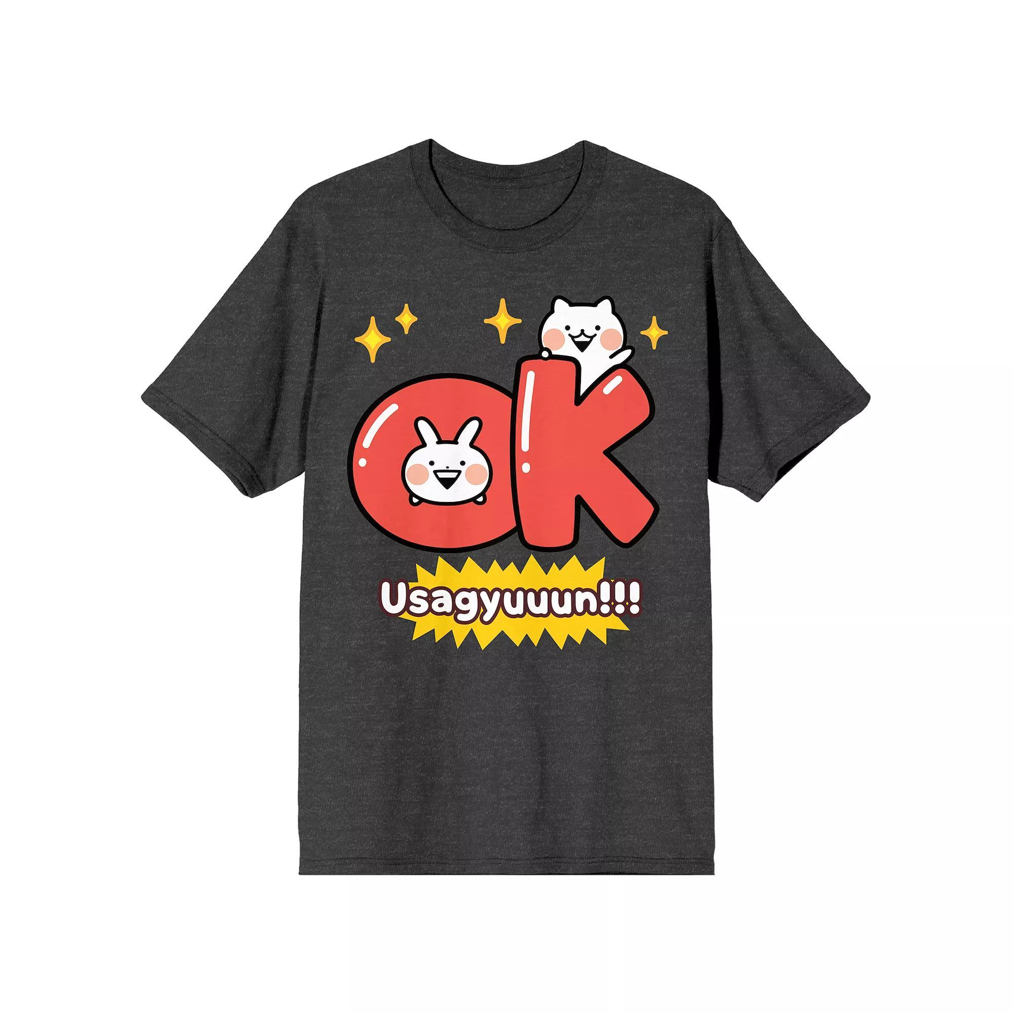 Juniors' Usagyuuun Characters Climbing Graphic Tee, Women's, Size: XXL, Gray Product Image