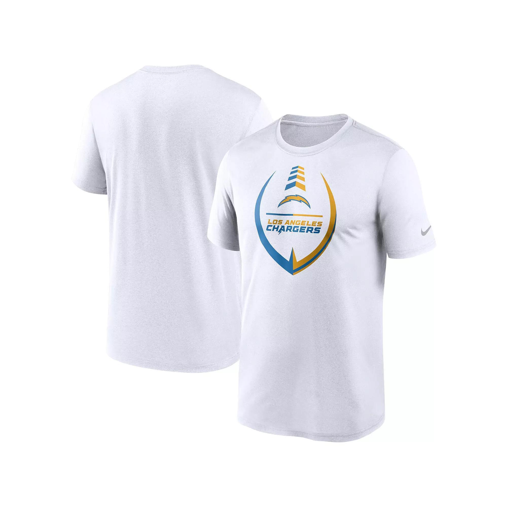 Men's Nike White Los Angeles Chargers Icon Legend Performance T-Shirt, Size: XL Product Image