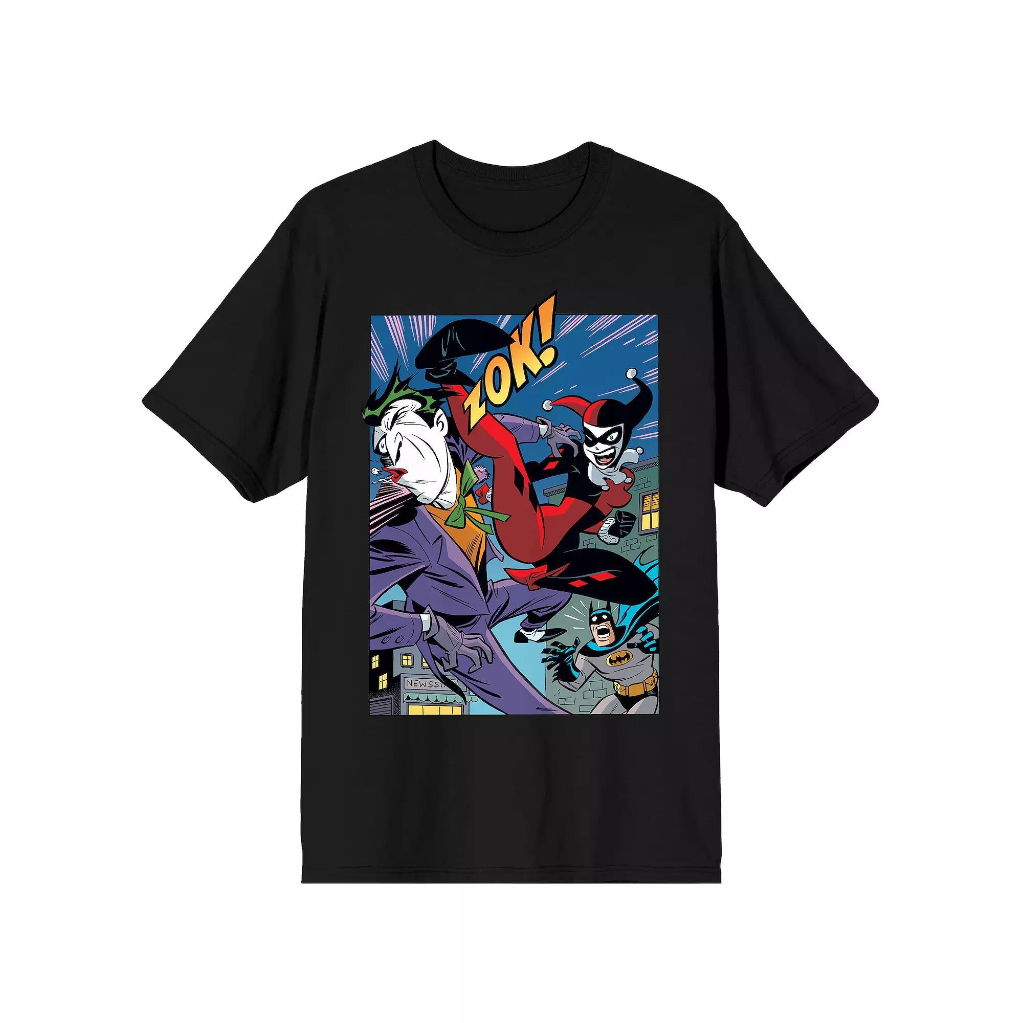 Men's Harley Quinn & The Joker Tee, Size: XXL, Black Product Image