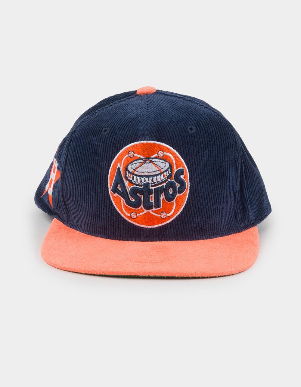 MITCHELL & NESS Houston Astros Corduroy Snapback Hat - BLUE COMBO Product Image