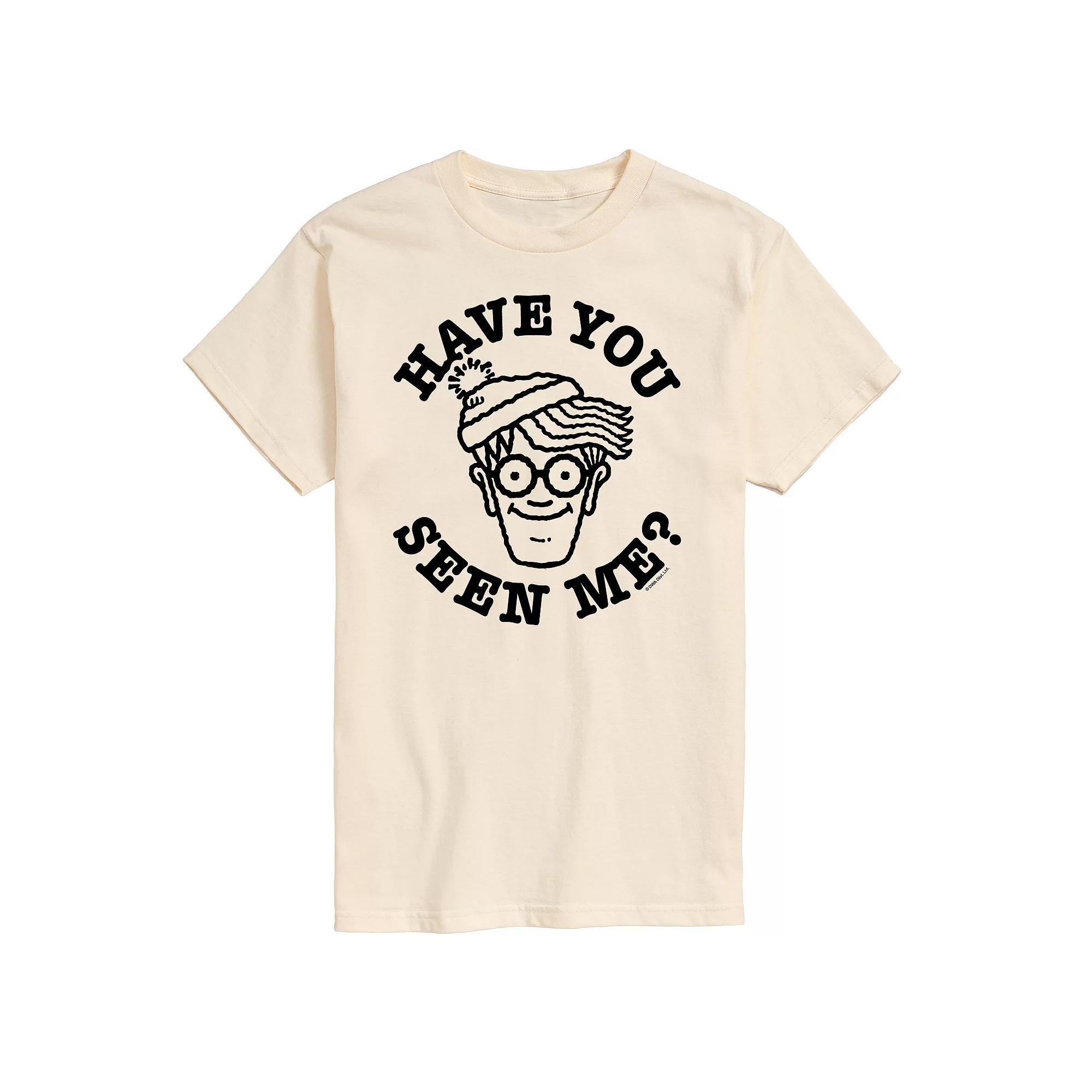 Mens Wheres Waldo Have You Seen Me Graphic Tee Ivory Product Image