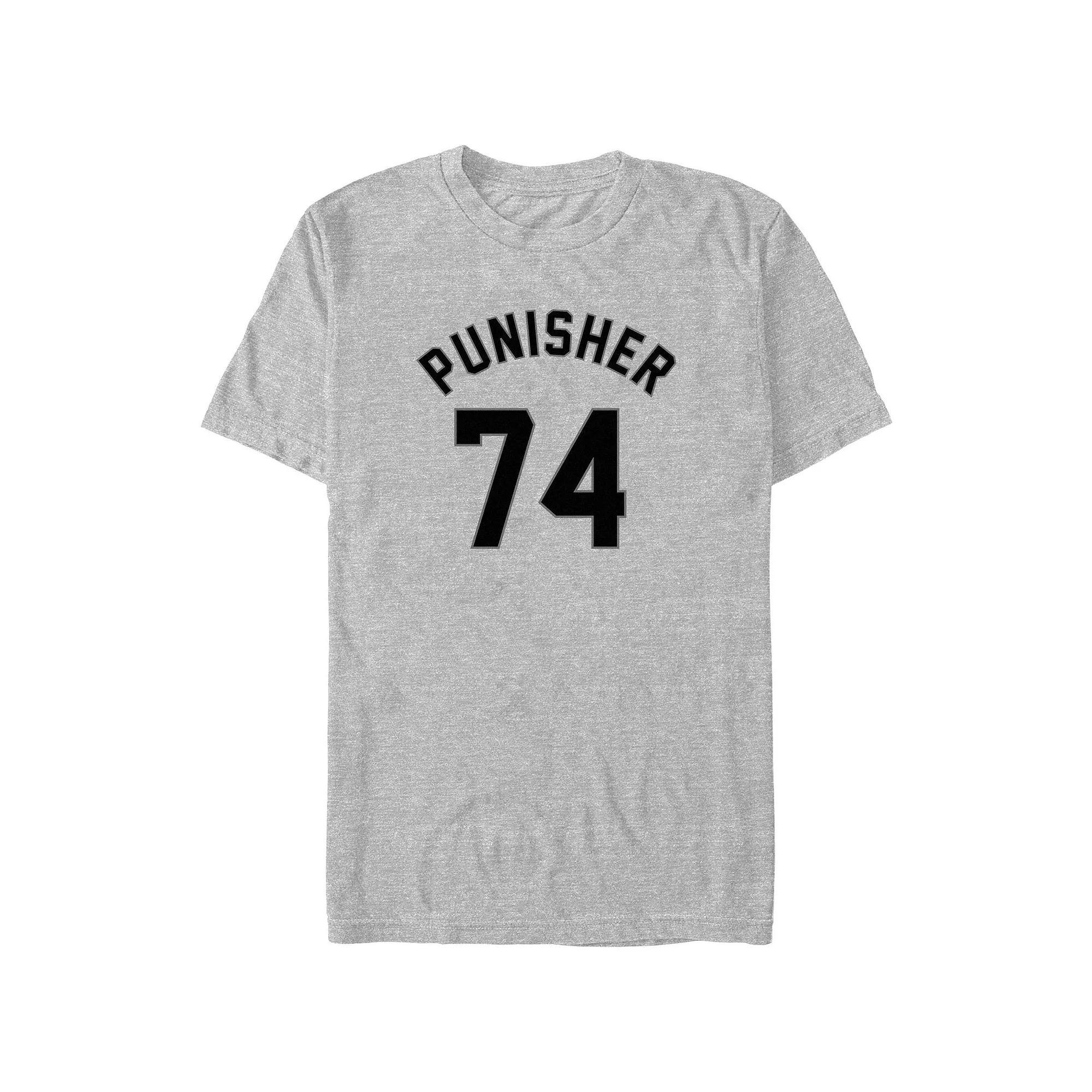Big & Tall Marvel The Punisher 73 Graphic Tee, Men's, Size: 3XL Tall, Athletic Grey Product Image