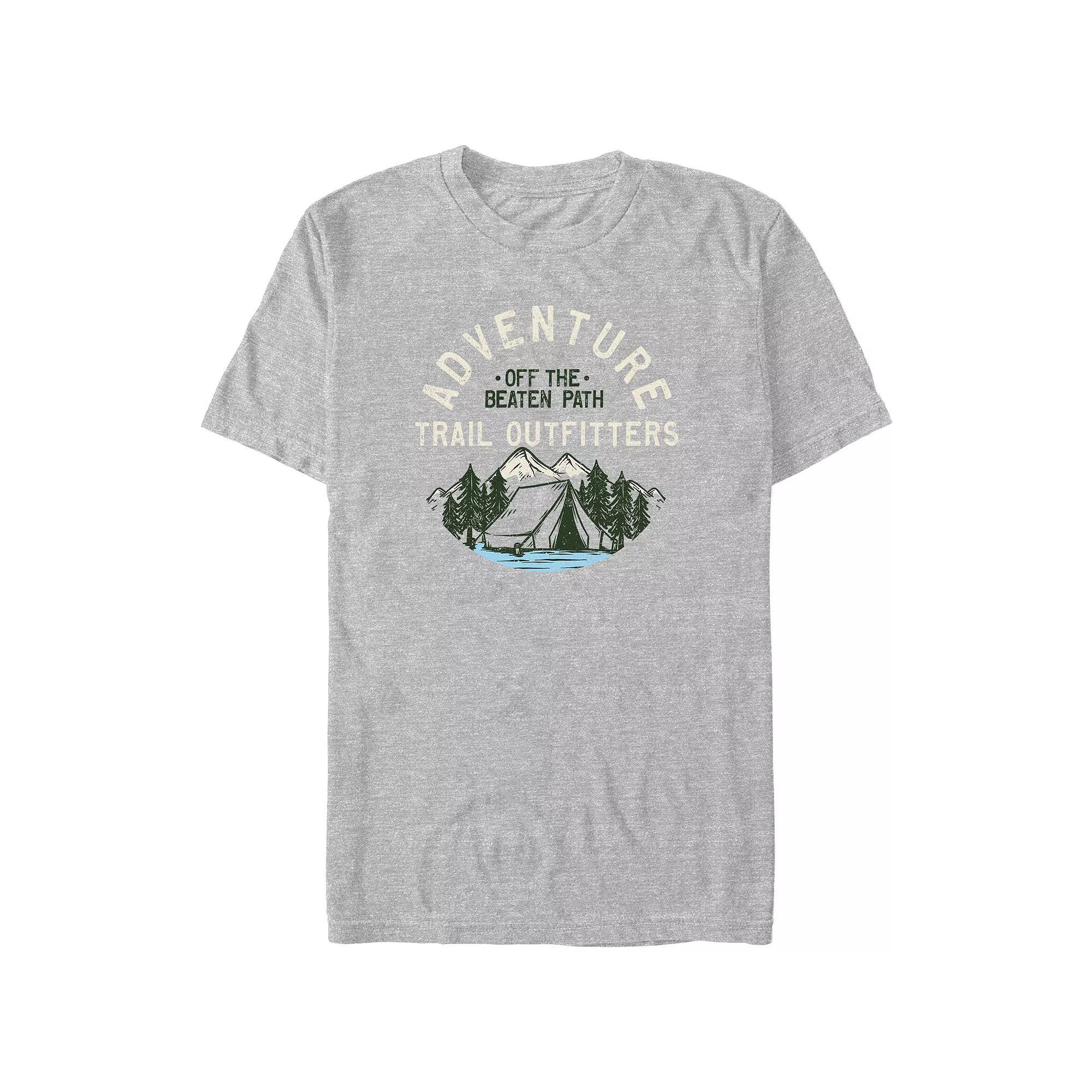 Big & Tall Adventure Trail Outfitters Graphic Tee, Men's, Size: 4XB, Athletic Grey Product Image