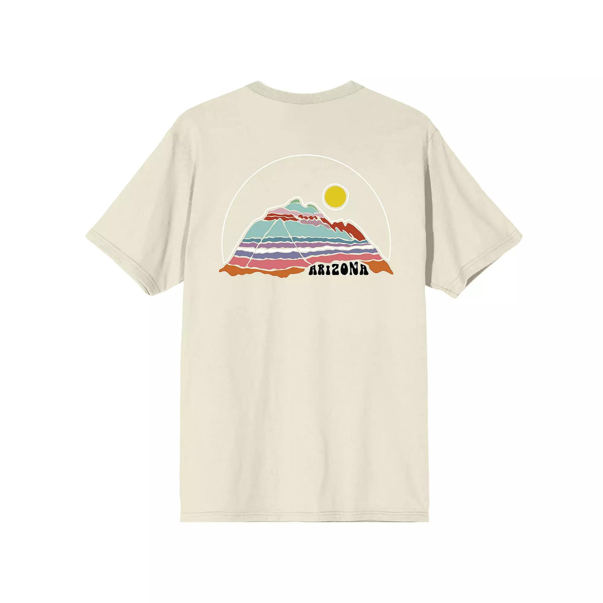 Men's Elevation 7573 Arizona Graphic Tee, Size: XL, Beige Khaki Product Image