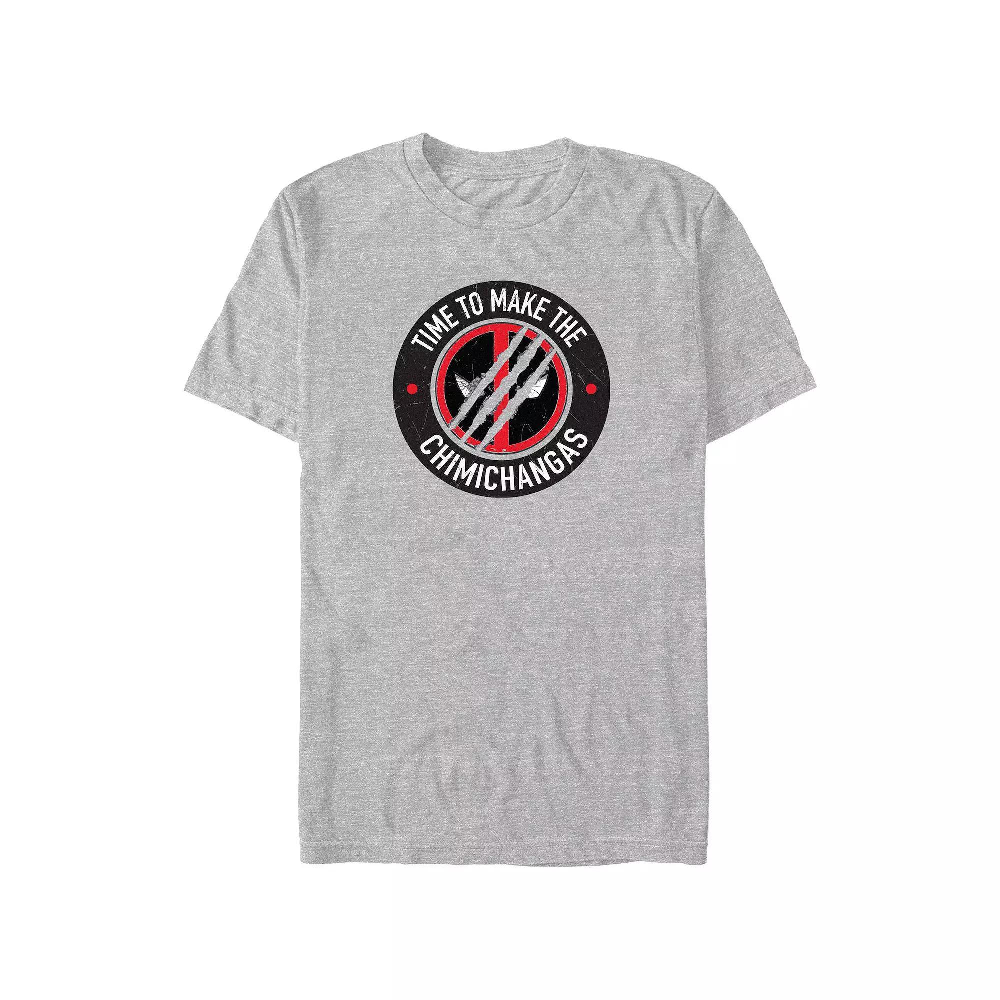 Big & Tall Marvel Deadpool & Wolverine Time To Make Chimichangas Graphic Tee, Men's, Size: XXL Tall, Athletic Grey Product Image