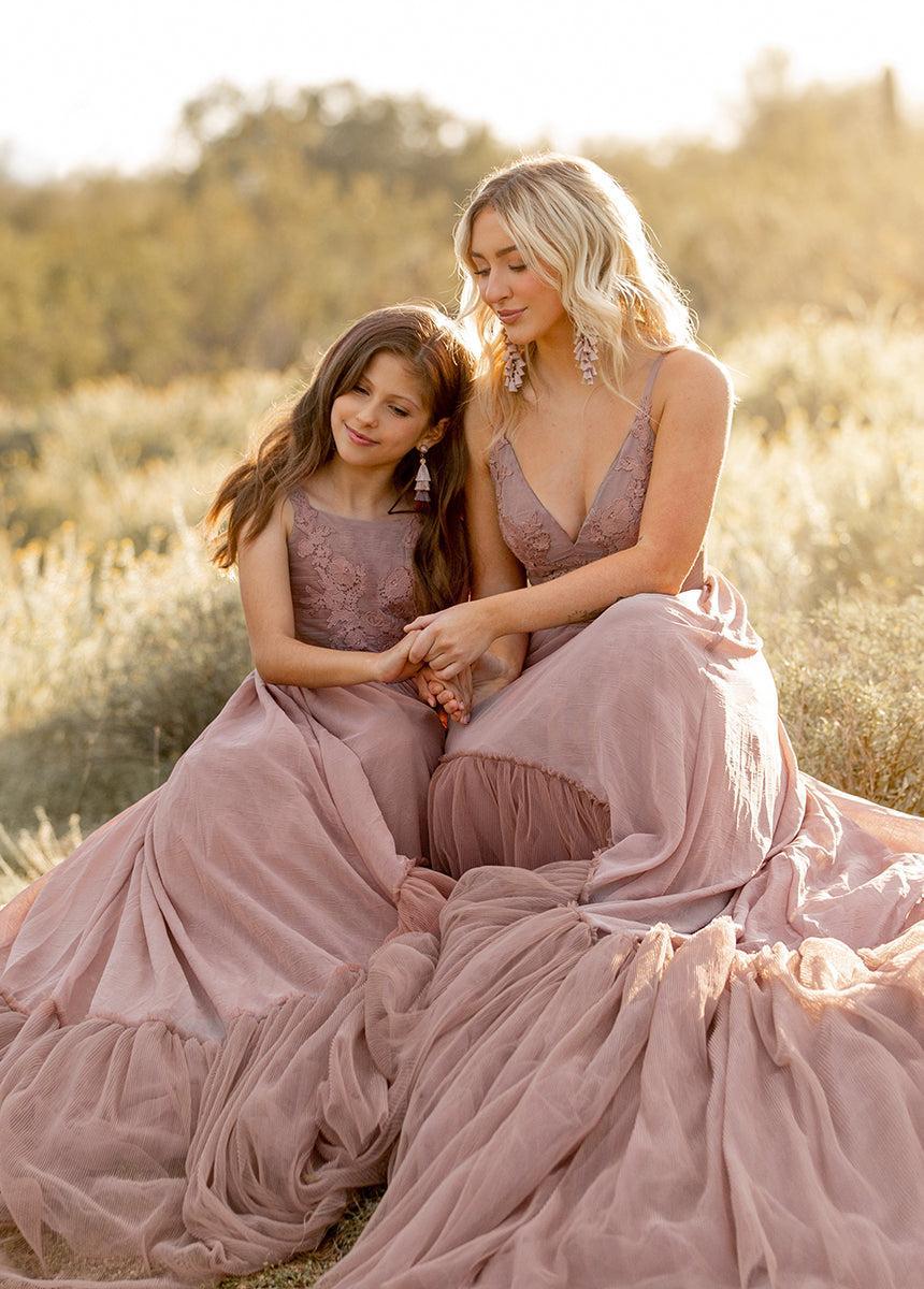 Maia Impact Dress in Rose Taupe  Product Image