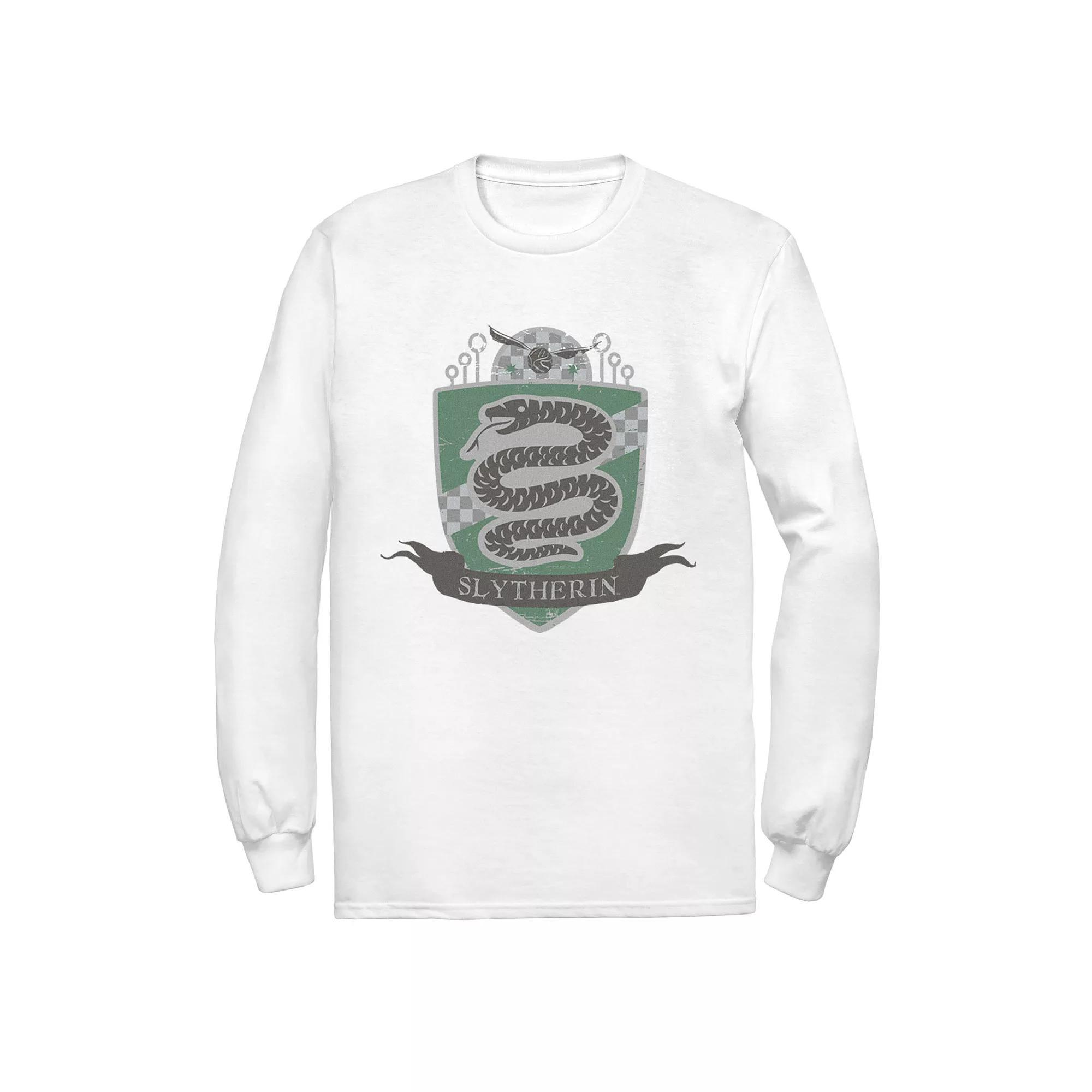 Men's Harry Potter Slytherin Quidditch Shield Tee, Size: Medium, White Product Image