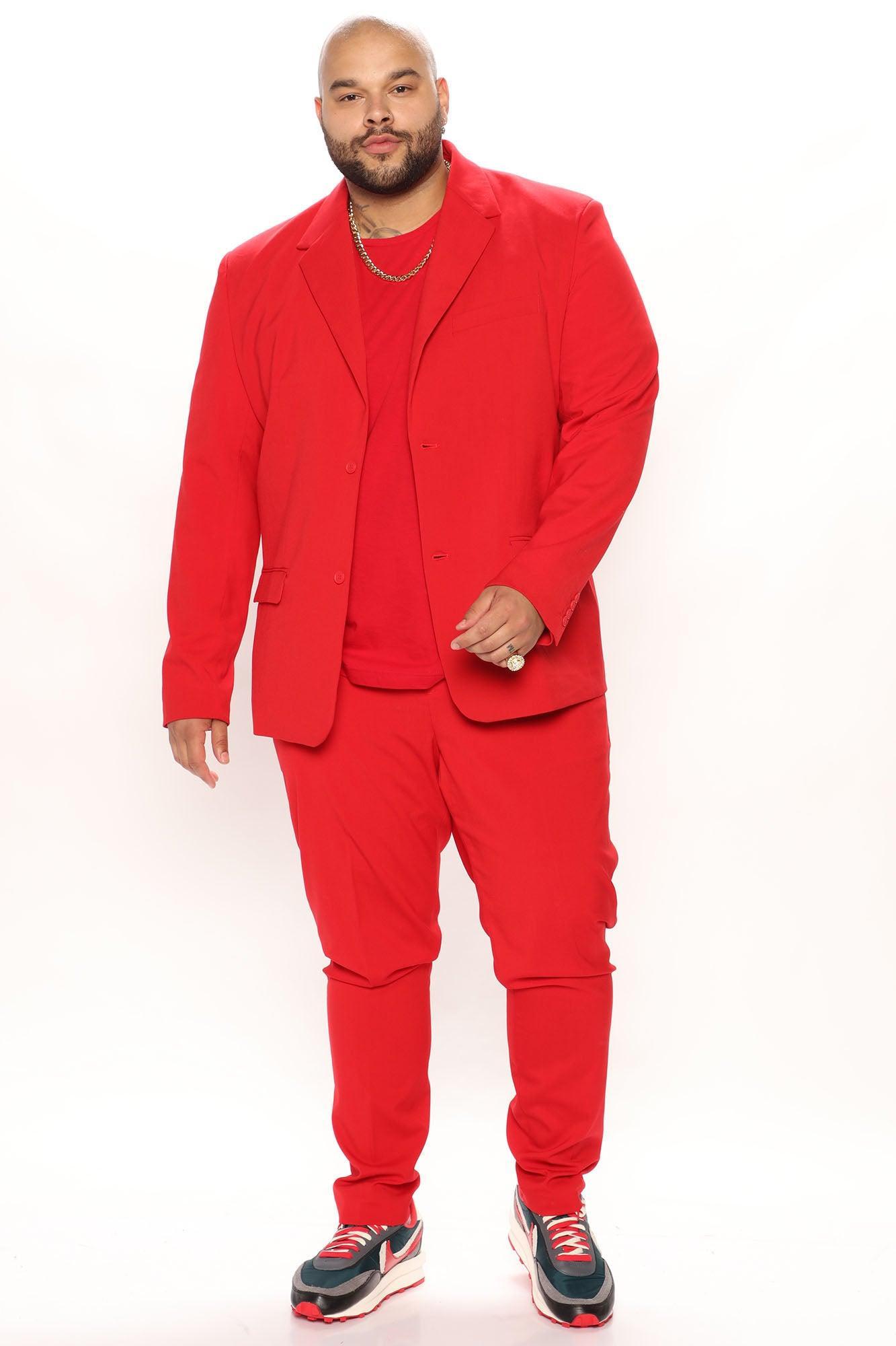 The Modern Stretch Slim Trouser - Red Product Image