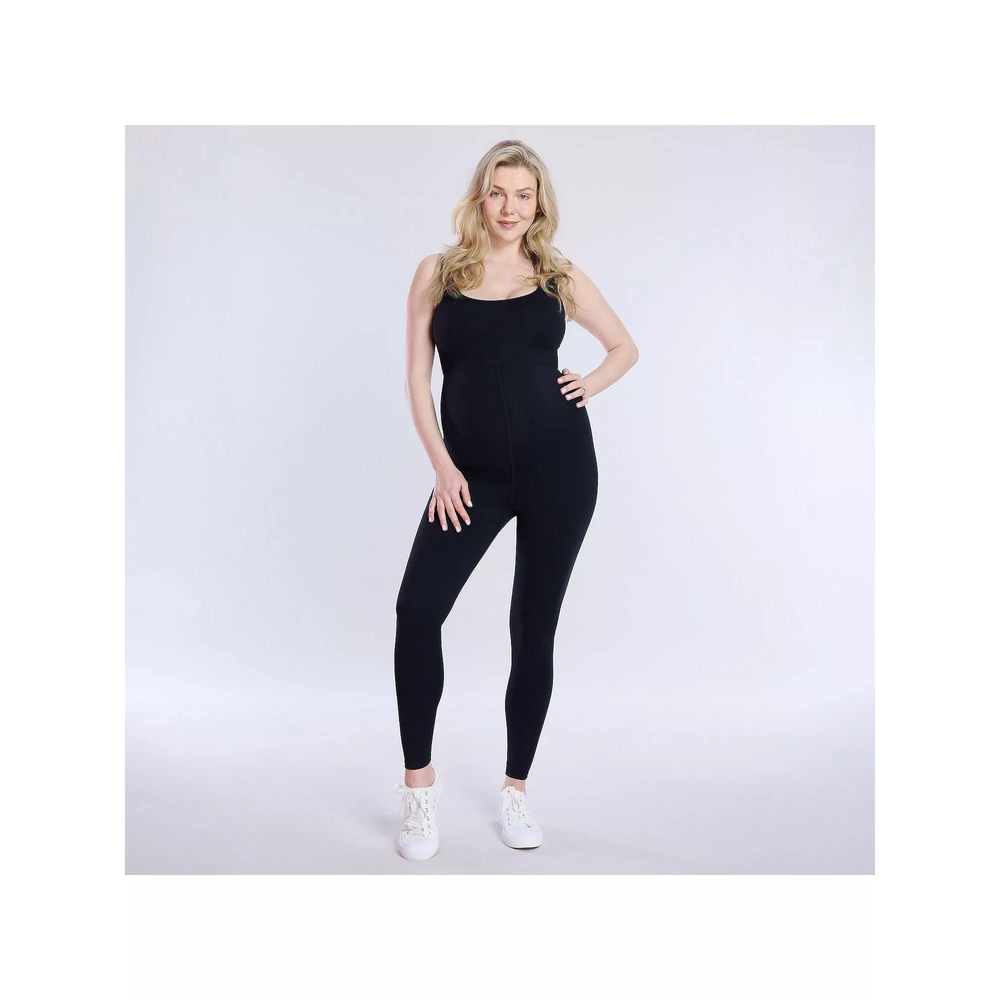 Maternity Motherhood® Unitard Bodysuit, Women's, Size: Small-Mat, Black Product Image